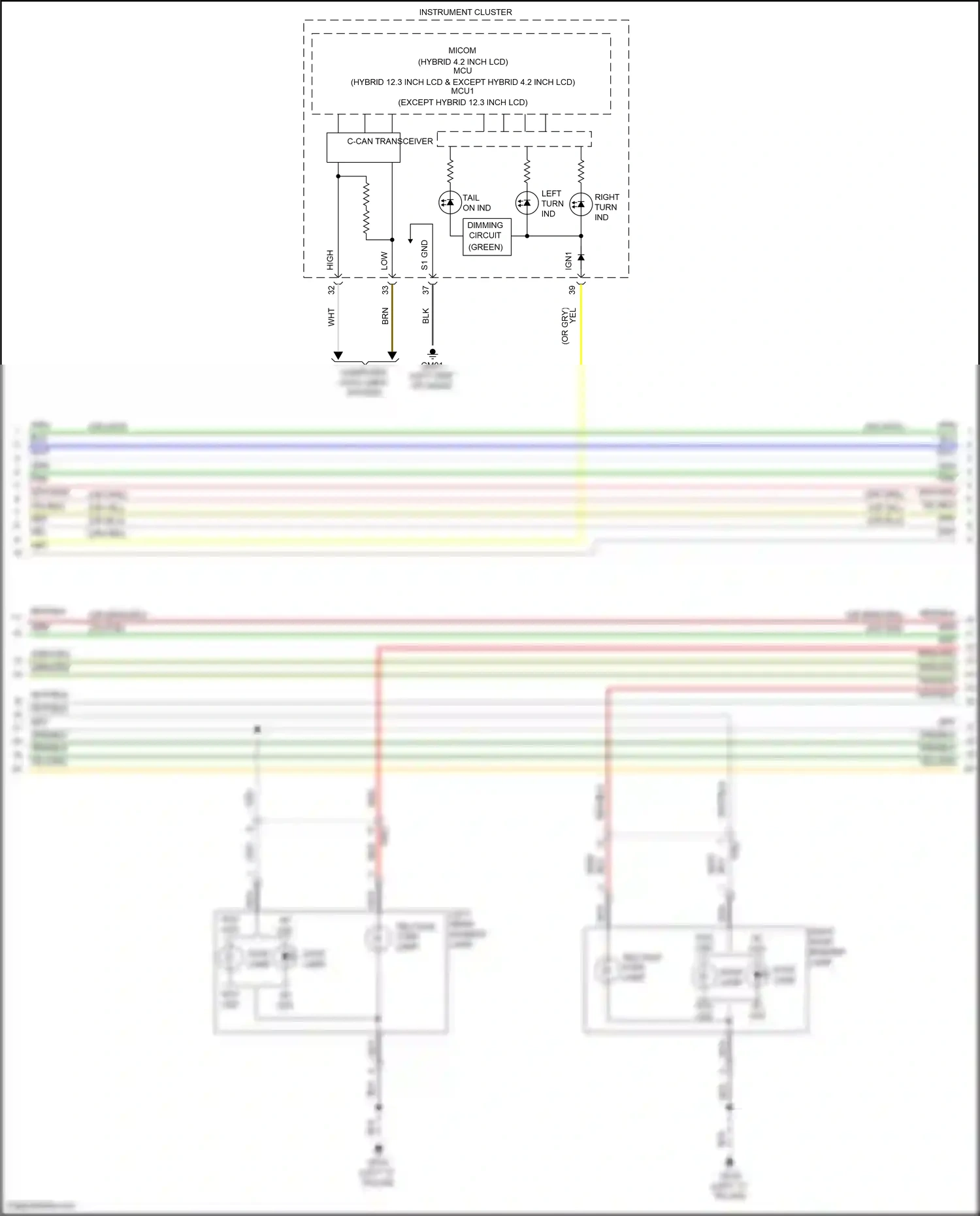 Wiring diagram computer data lines system for Hyundai Santa Fe IV facelift (2020-2024) (26 of 157)