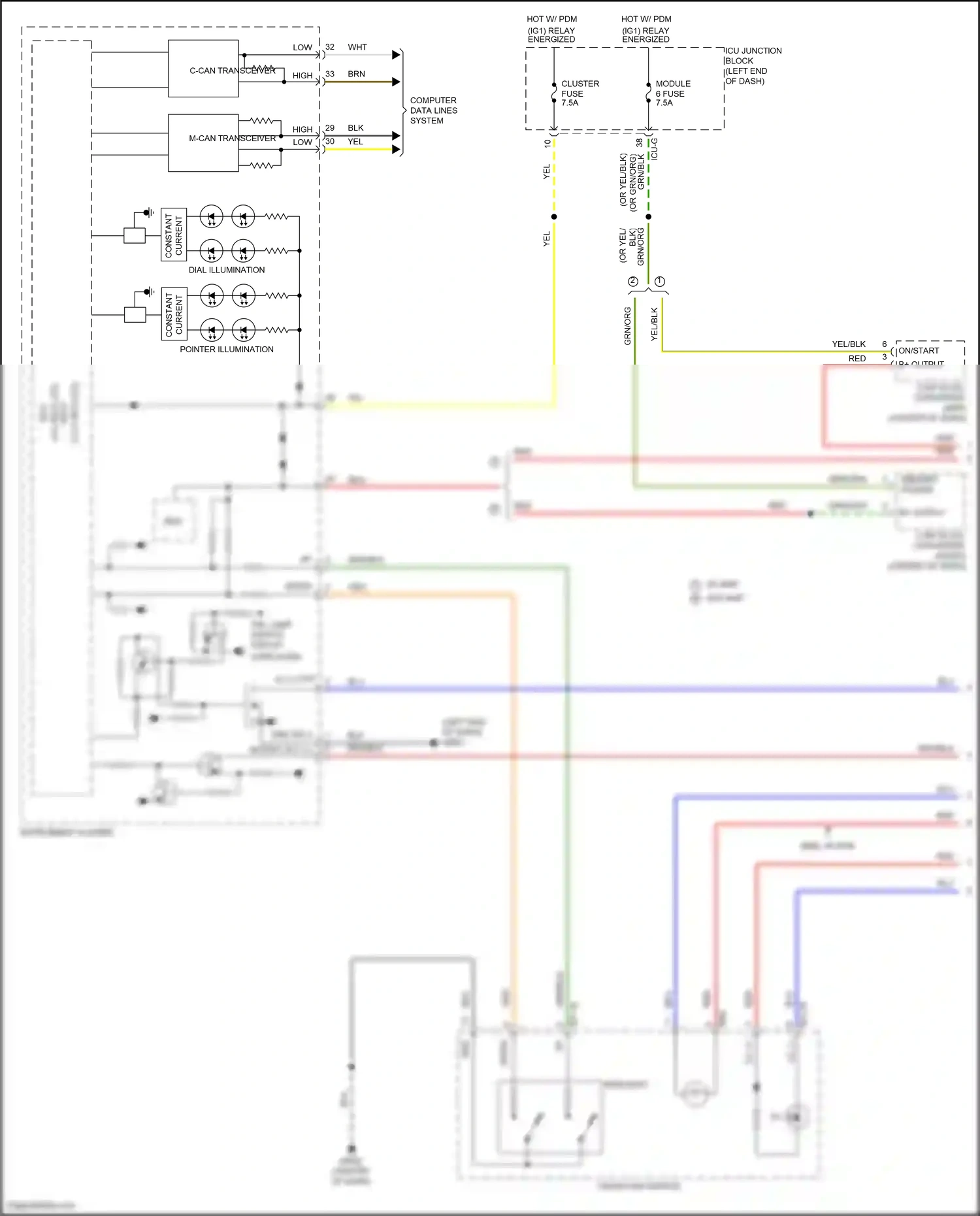 Wiring diagram computer data lines system for Hyundai Santa Fe IV facelift (2020-2024) (96 of 157)