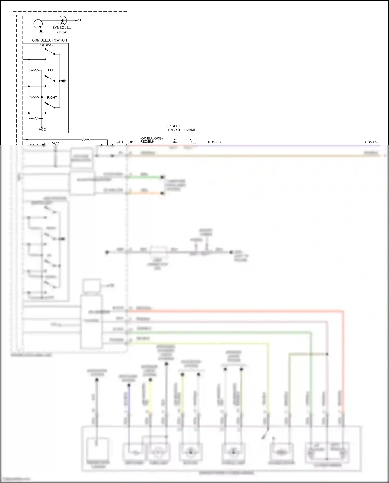 Wiring diagram computer data lines system for Hyundai Santa Fe IV facelift (2020-2024) (49 of 157)