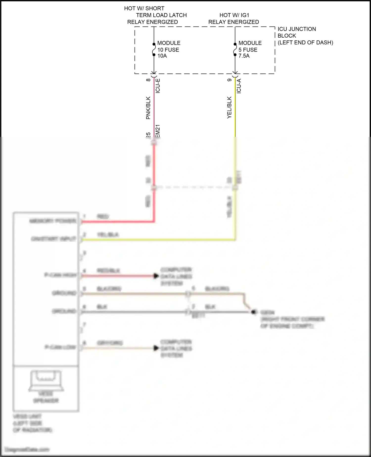 Wiring diagram computer data lines system for Hyundai Santa Fe IV facelift (2020-2024) (11 of 157)