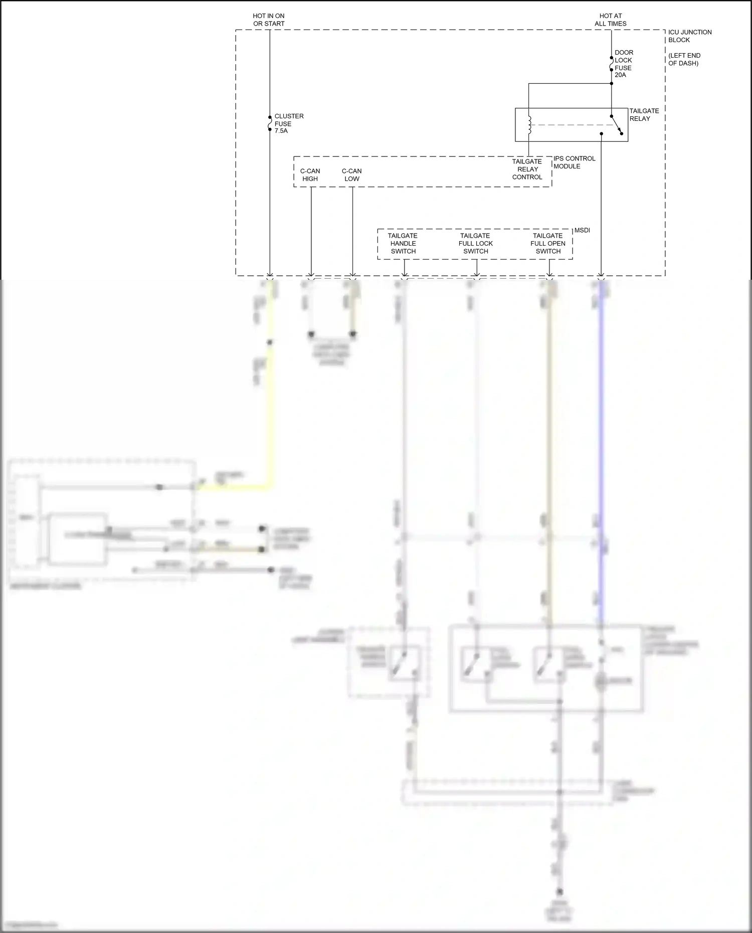 Wiring diagram computer data lines system for Hyundai Santa Fe IV facelift (2020-2024) (90 of 157)