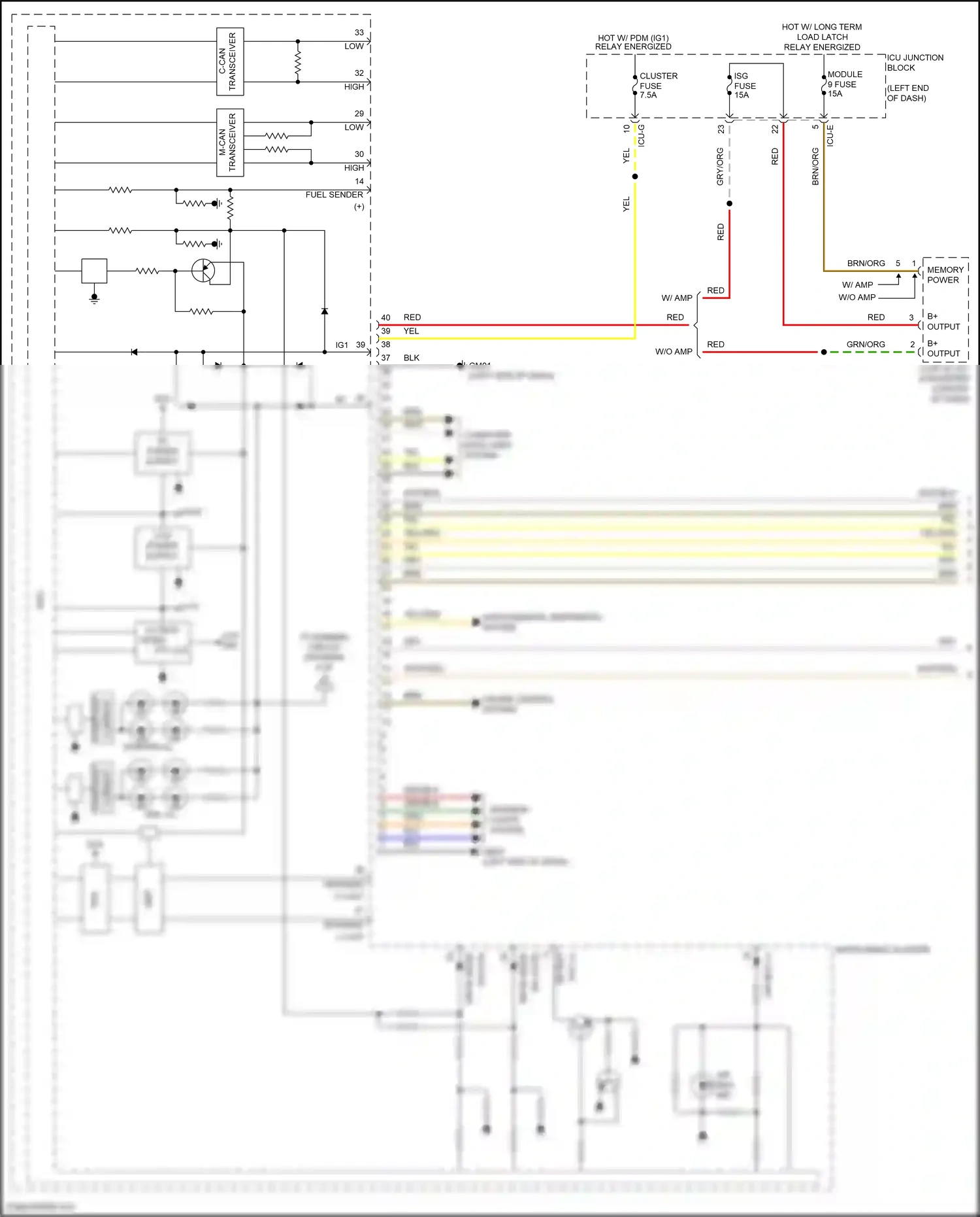 Wiring diagram computer data lines system for Hyundai Santa Fe IV facelift (2020-2024) (63 of 157)