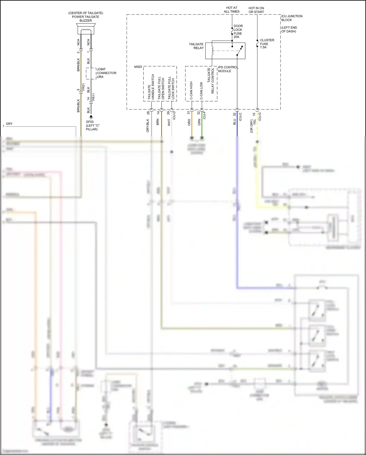 Wiring diagram computer data lines system for Hyundai Santa Fe IV facelift (2020-2024) (89 of 157)
