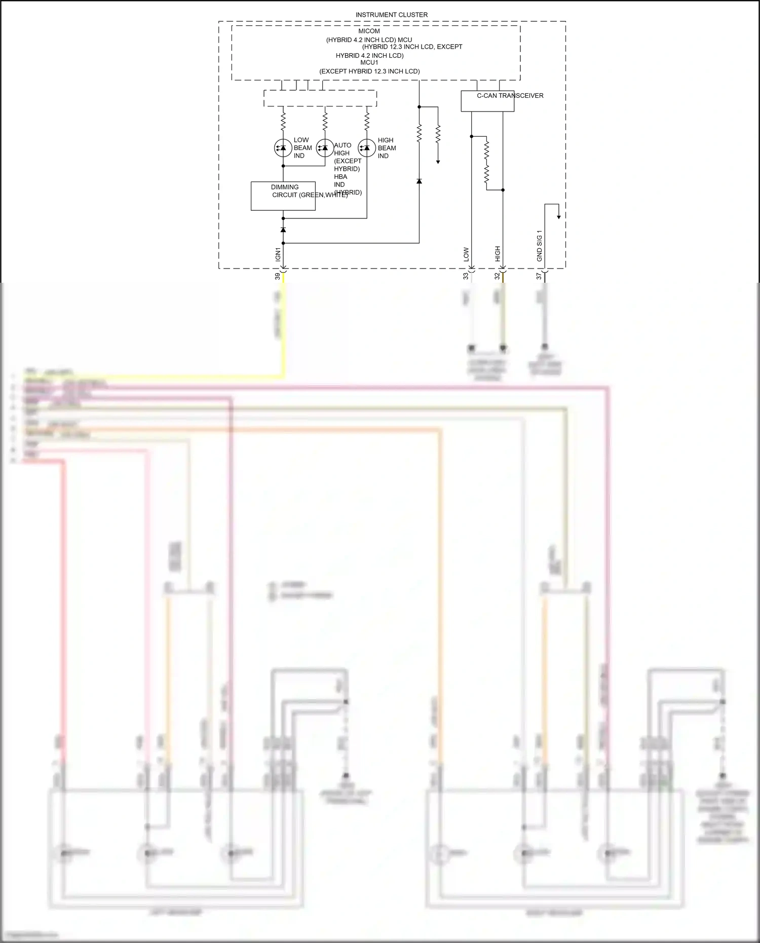 Wiring diagram computer data lines system for Hyundai Santa Fe IV facelift (2020-2024) (13 of 157)