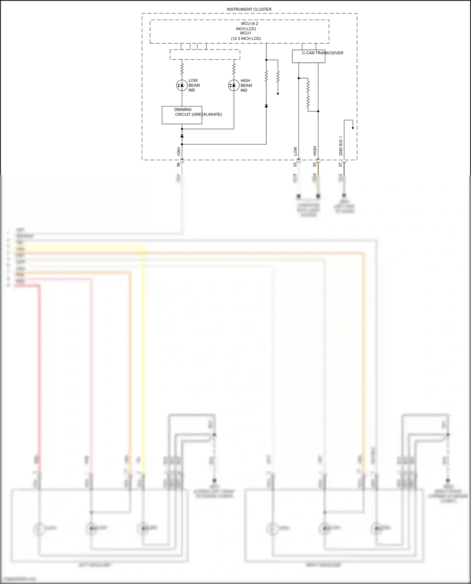 Wiring diagram computer data lines system for Hyundai Santa Fe IV facelift (2020-2024) (18 of 157)