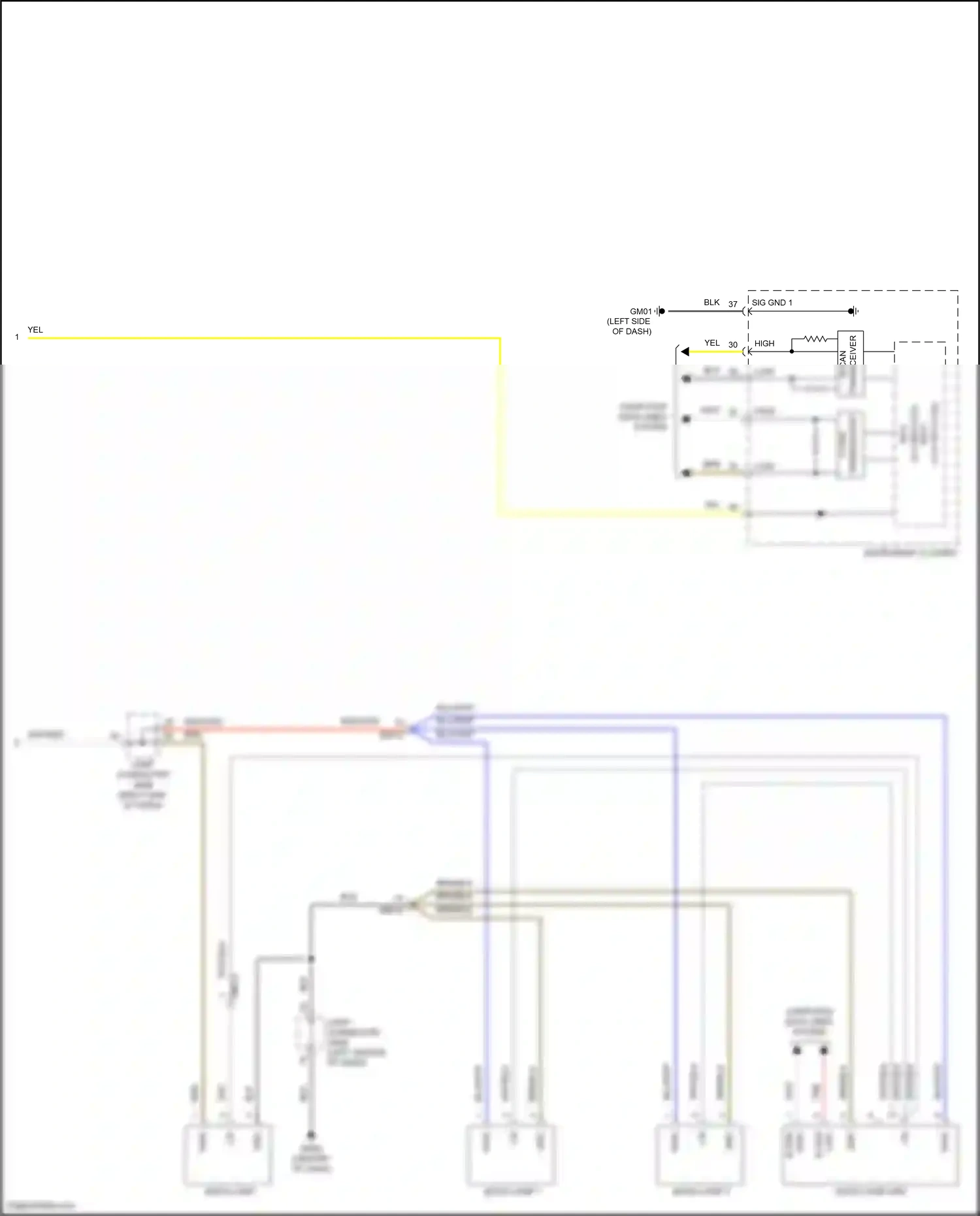 Wiring diagram computer data lines system for Hyundai Santa Fe IV facelift (2020-2024) (93 of 157)