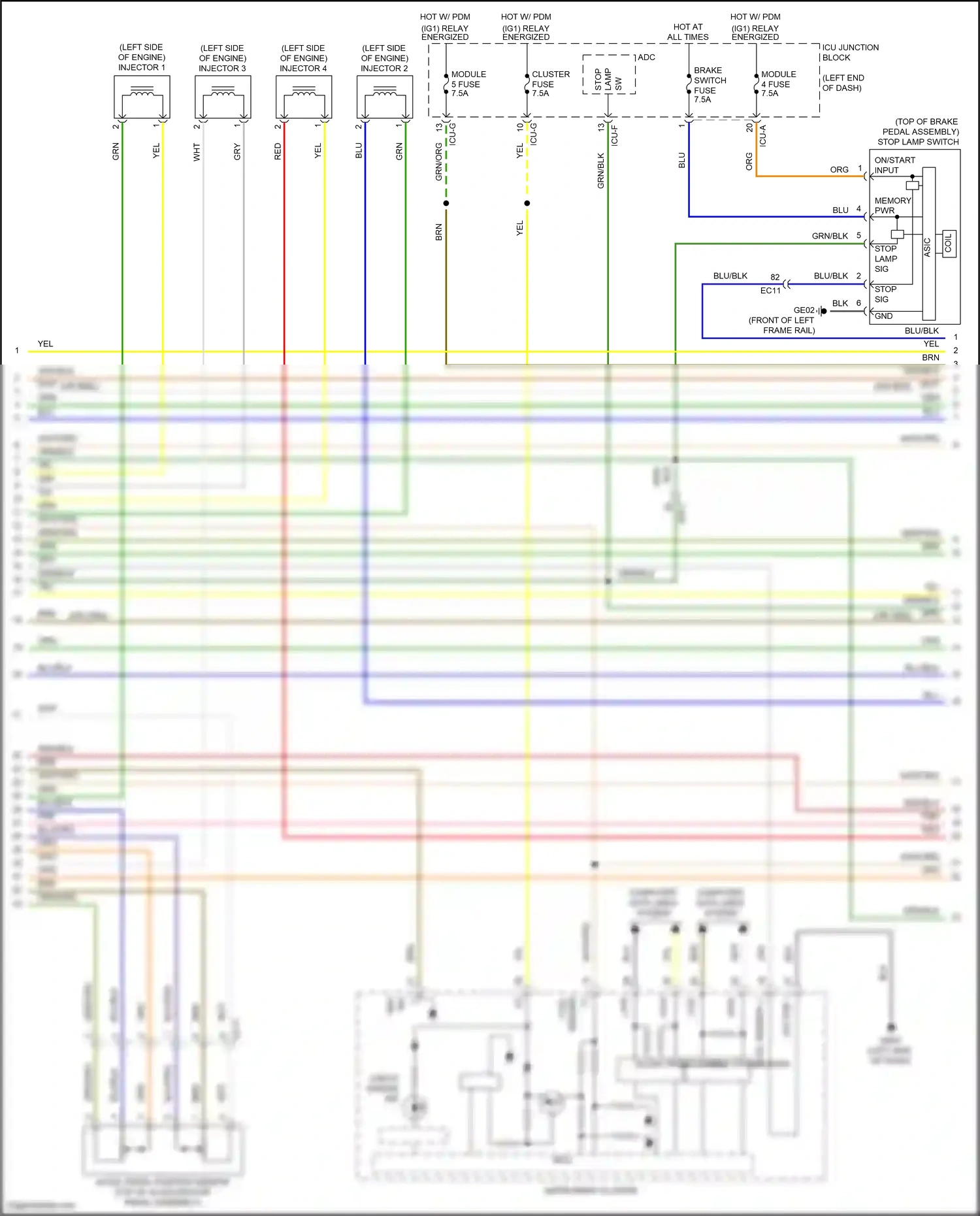 Wiring diagram computer data lines system for Hyundai Santa Fe IV facelift (2020-2024) (140 of 157)