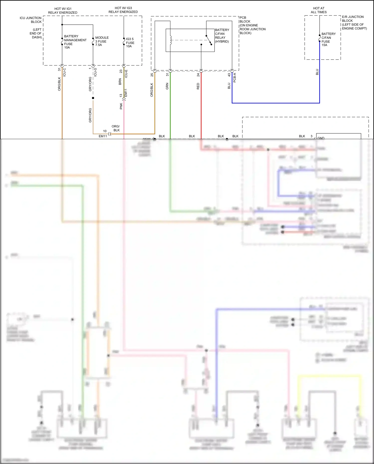 Wiring diagram computer data lines system for Hyundai Santa Fe IV facelift (2020-2024) (86 of 157)