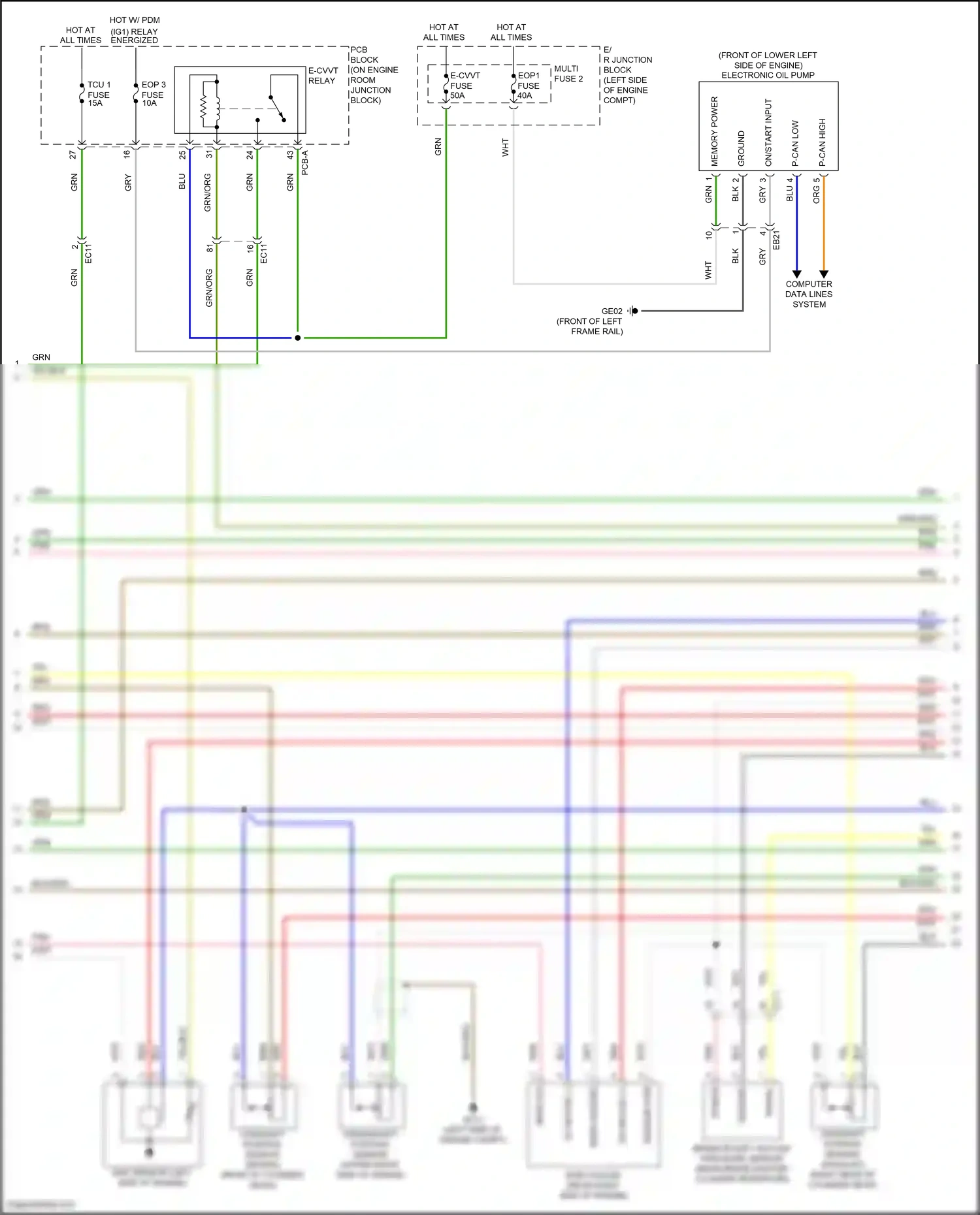 Wiring diagram computer data lines system for Hyundai Santa Fe IV facelift (2020-2024) (138 of 157)