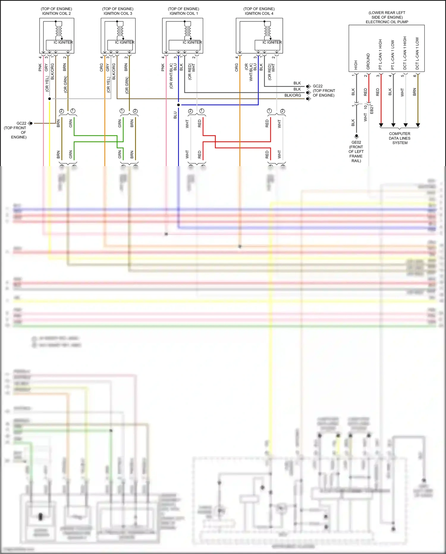 Wiring diagram computer data lines system for Hyundai Santa Fe IV facelift (2020-2024) (148 of 157)