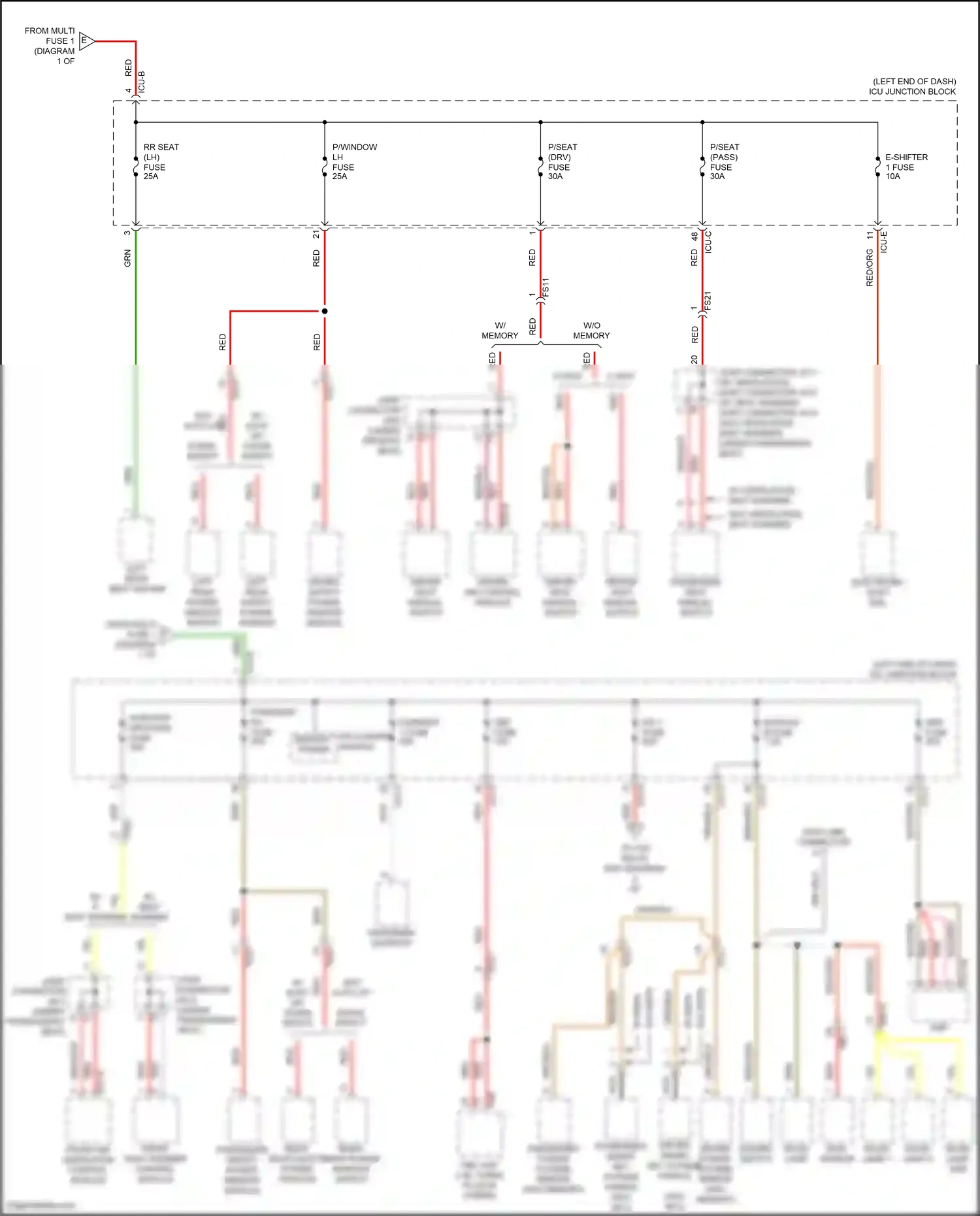 Wiring diagram driver ims control module for Hyundai Santa Fe IV facelift (2020-2024) (5 of 12)