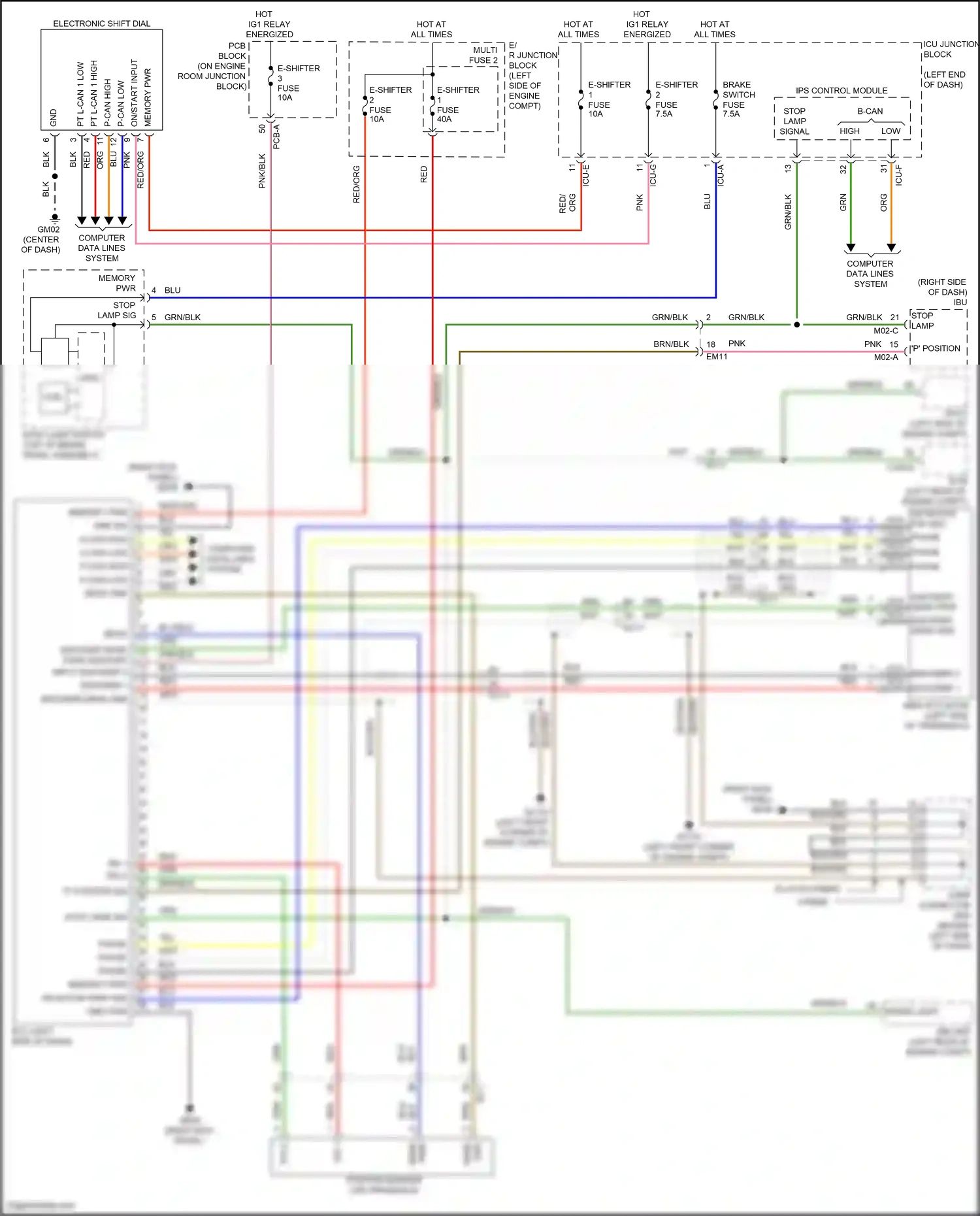 Wiring diagram encoder 1 for Hyundai Santa Fe IV facelift (2020-2024) (5 of 5)