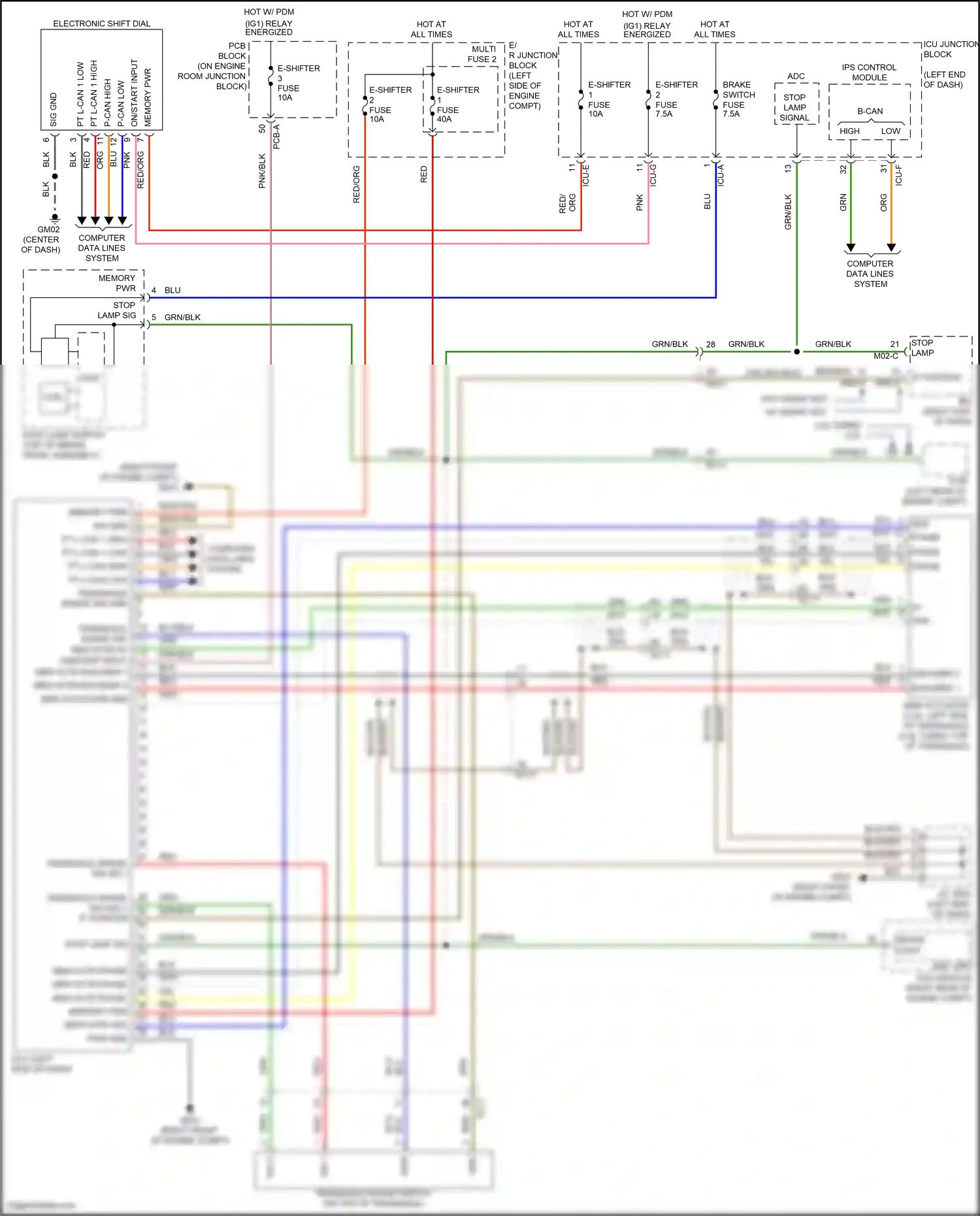 Wiring diagram encoder 1 for Hyundai Santa Fe IV facelift (2020-2024) (4 of 5)