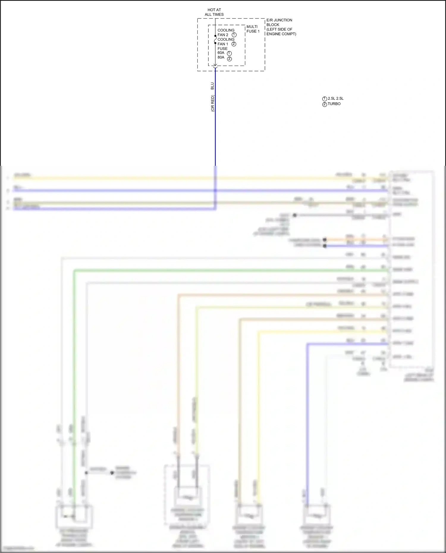 Wiring diagram engine controls system for Hyundai Santa Fe IV facelift (2020-2024) (4 of 6)