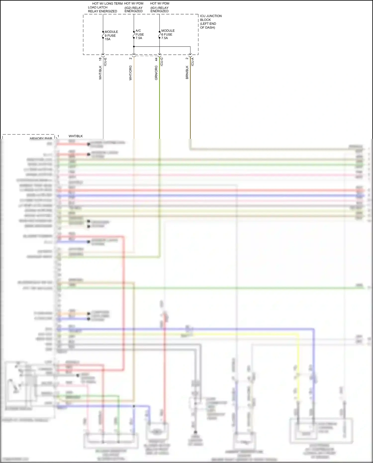 Wiring diagram front a/c control module for Hyundai Santa Fe IV facelift (2020-2024) (13 of 30)