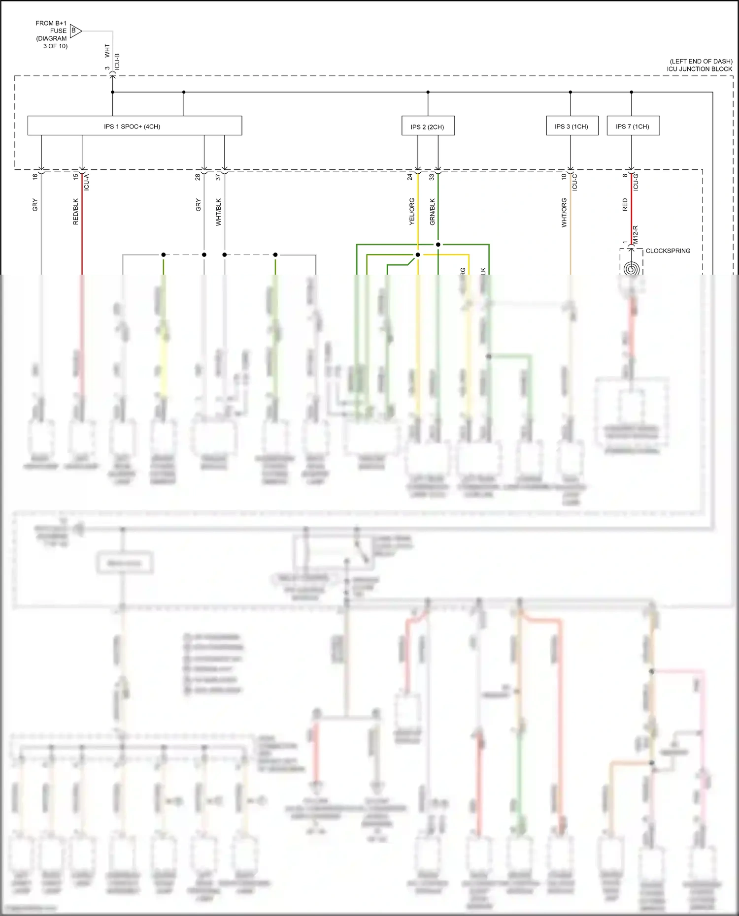 Wiring diagram front a/c control module for Hyundai Santa Fe IV facelift (2020-2024) (15 of 30)