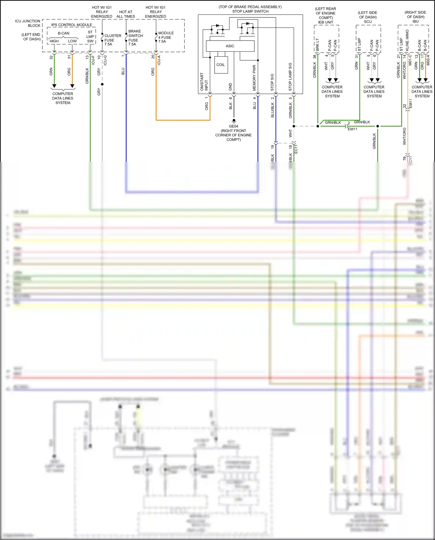 Wiring diagram ips control module for Hyundai Santa Fe IV facelift (2020-2024) (50 of 54)