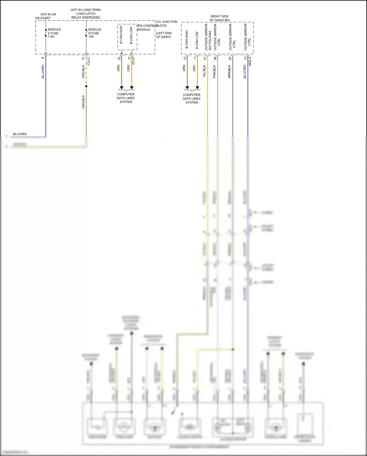 Wiring diagram ips control module for Hyundai Santa Fe IV facelift (2020-2024) (18 of 54)