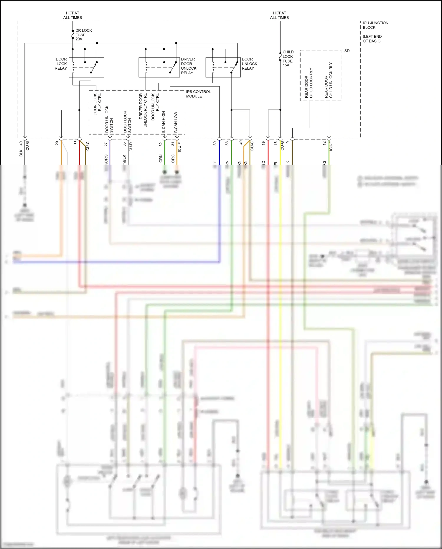 Wiring diagram ips control module for Hyundai Santa Fe IV facelift (2020-2024) (17 of 54)