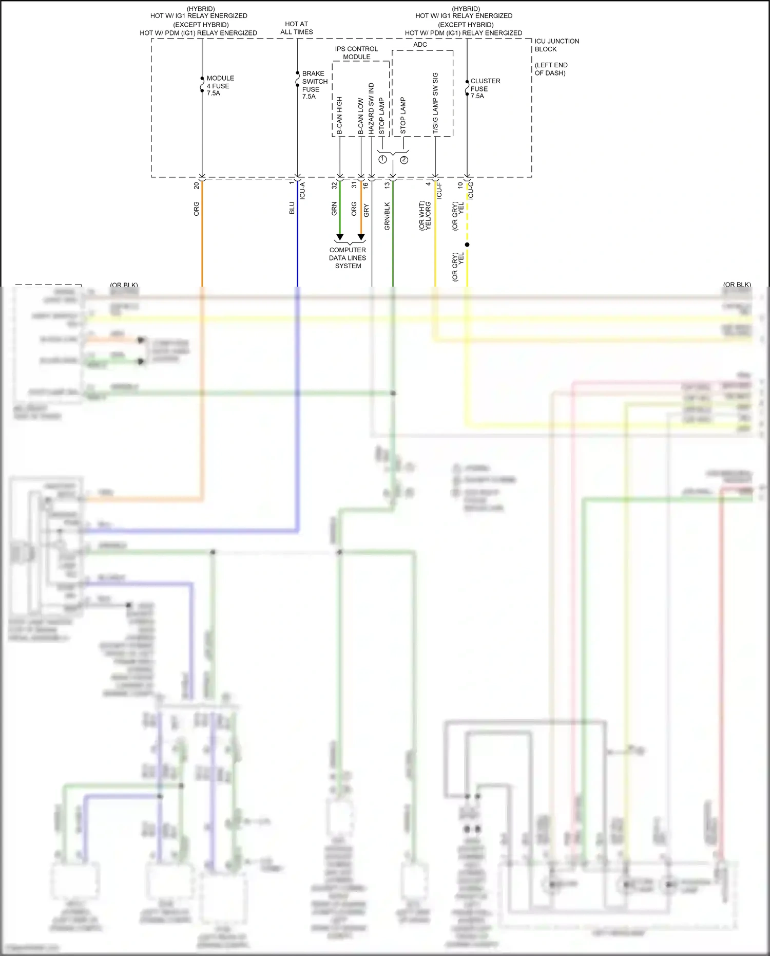 Wiring diagram ips control module for Hyundai Santa Fe IV facelift (2020-2024) (12 of 54)