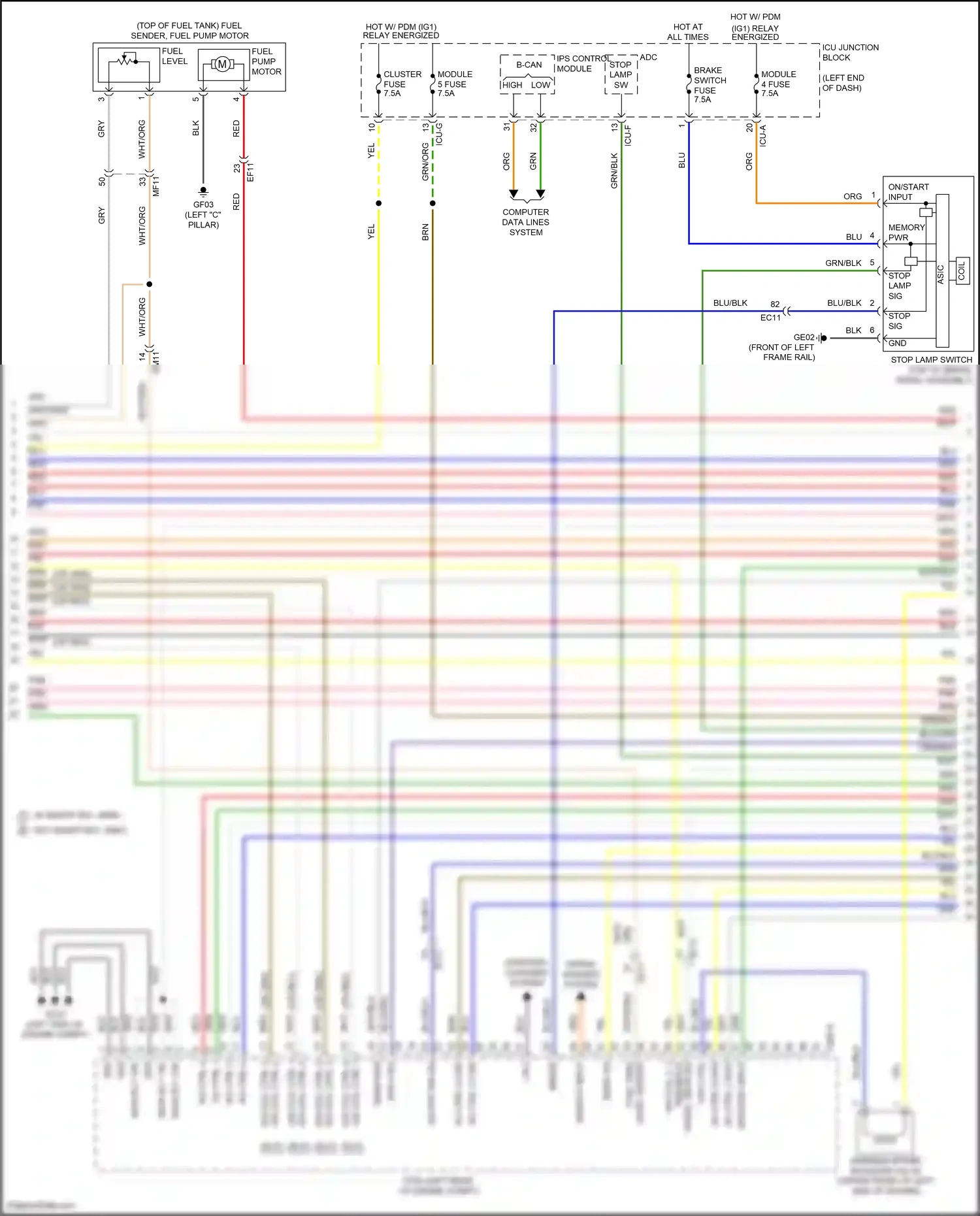 Wiring diagram ips control module for Hyundai Santa Fe IV facelift (2020-2024) (54 of 54)