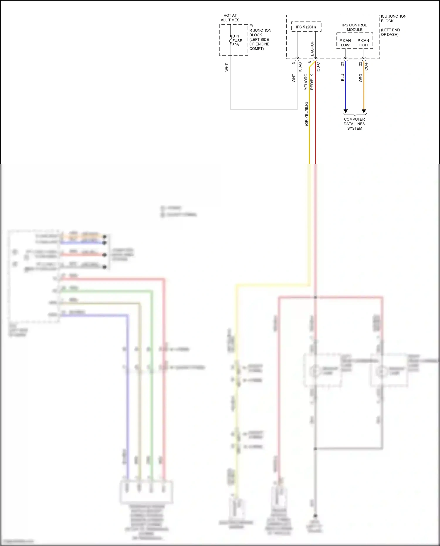 Wiring diagram ips control module for Hyundai Santa Fe IV facelift (2020-2024) (11 of 54)
