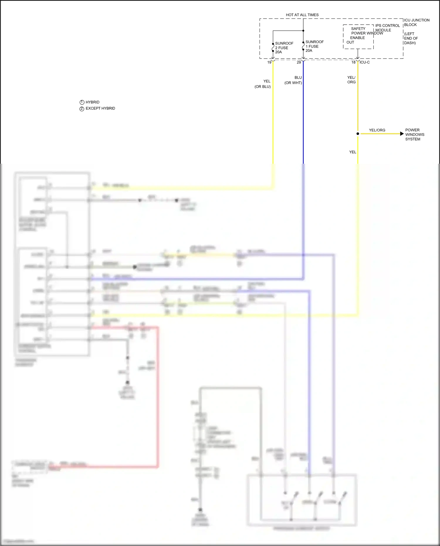 Wiring diagram ips control module for Hyundai Santa Fe IV facelift (2020-2024) (8 of 54)