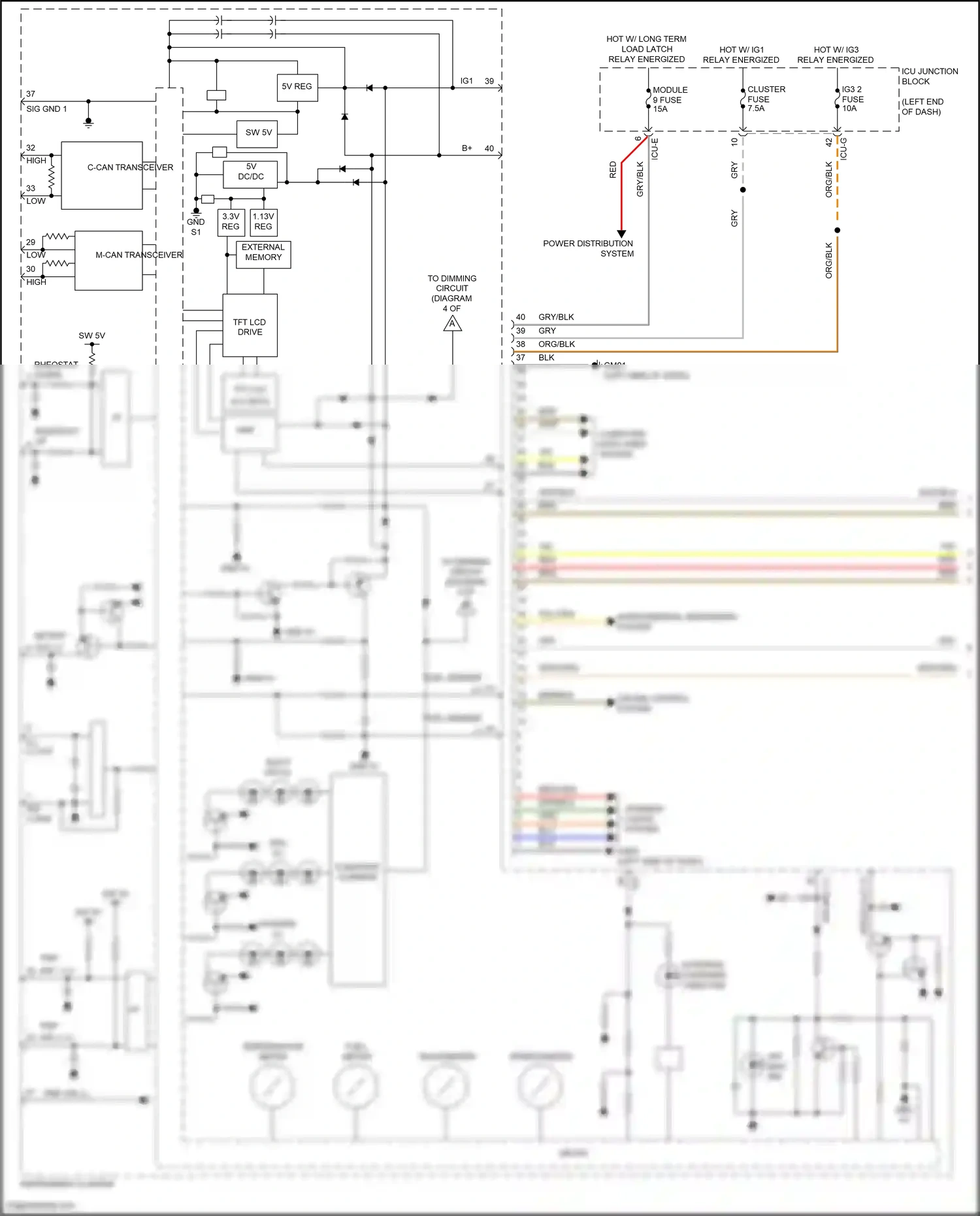 Wiring diagram pointer ill for Hyundai Santa Fe IV facelift (2020-2024) (3 of 3)