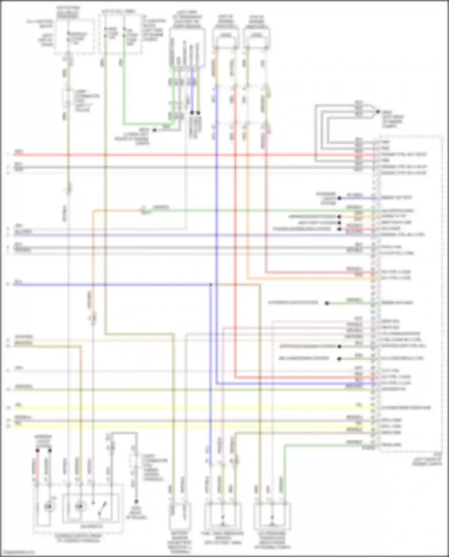 Santa Fe Hyundai IV (2018-2021): Wiring diagram engine performance 2.4l (6 of 6)