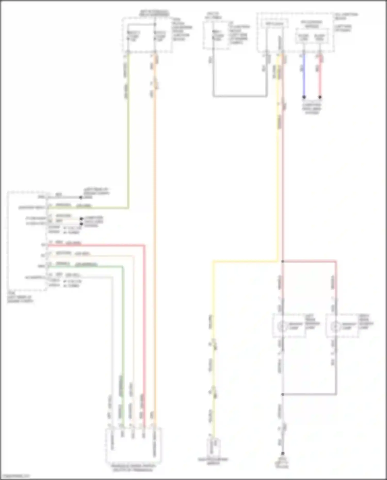 Santa Fe Hyundai IV (2018-2021): Backup lamps circuit