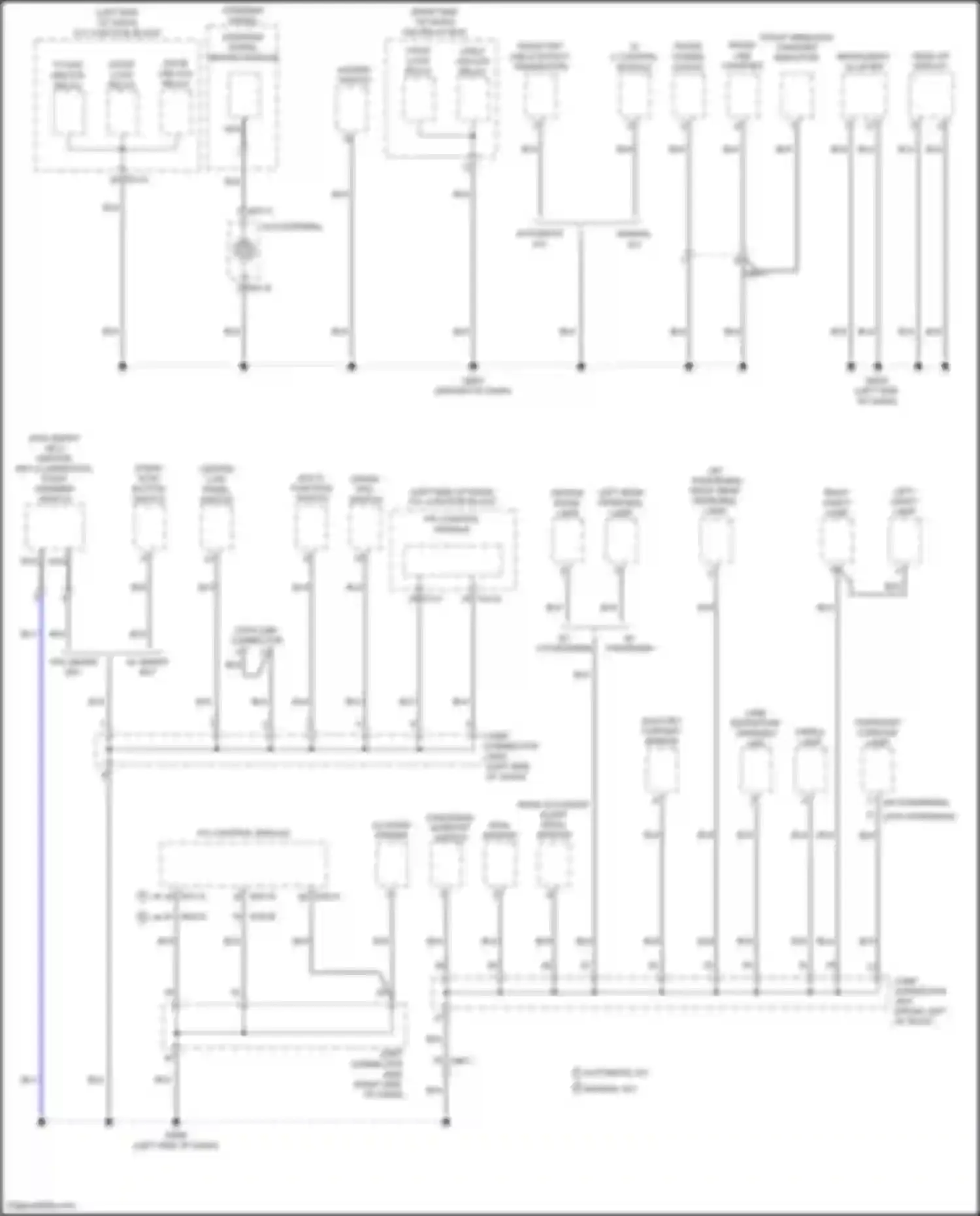 Santa Fe Hyundai IV (2018-2021): Ground distribution circuit (1 of 5)