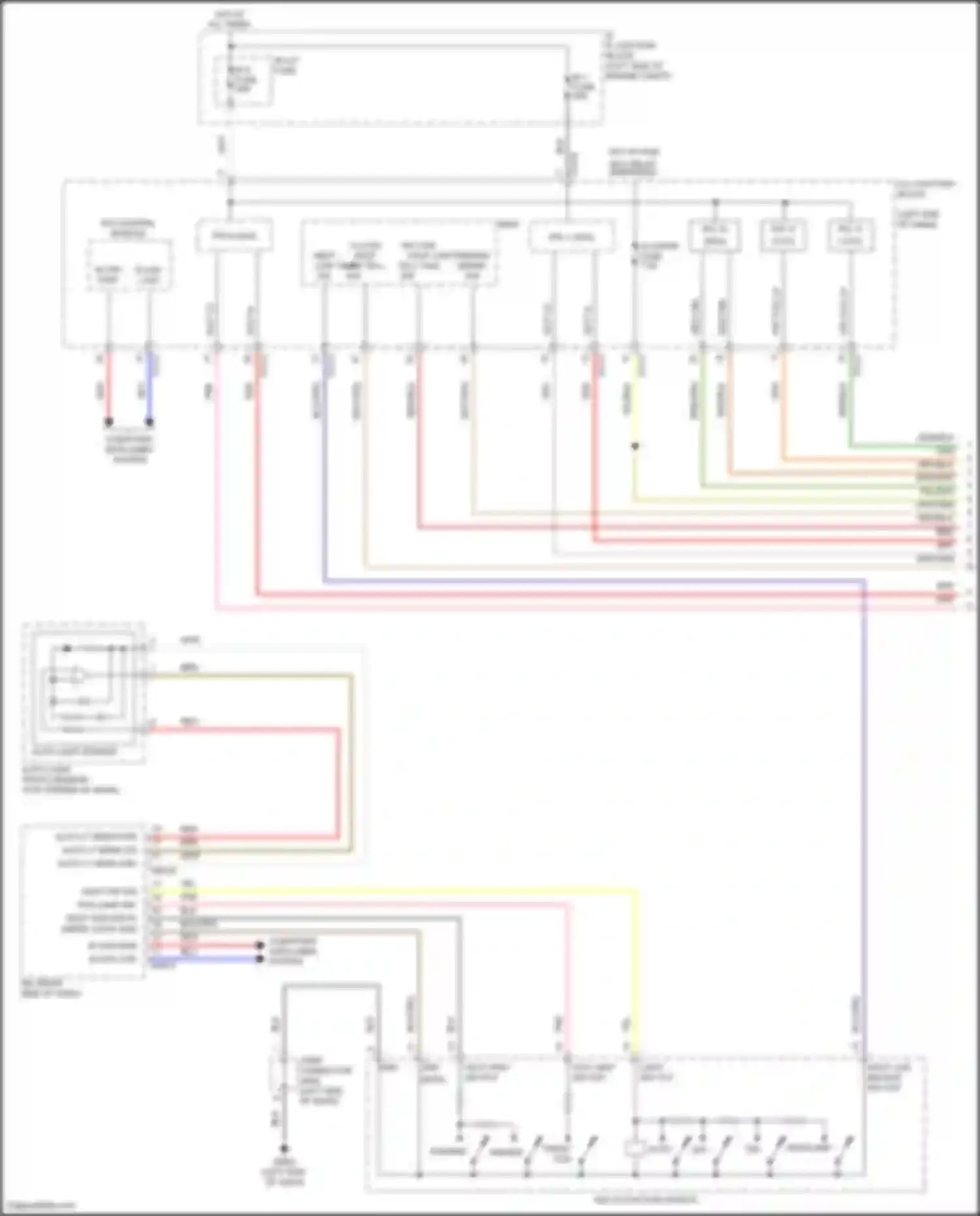 Santa Fe Hyundai IV (2018-2021): Autolamps circuit (1 of 3)