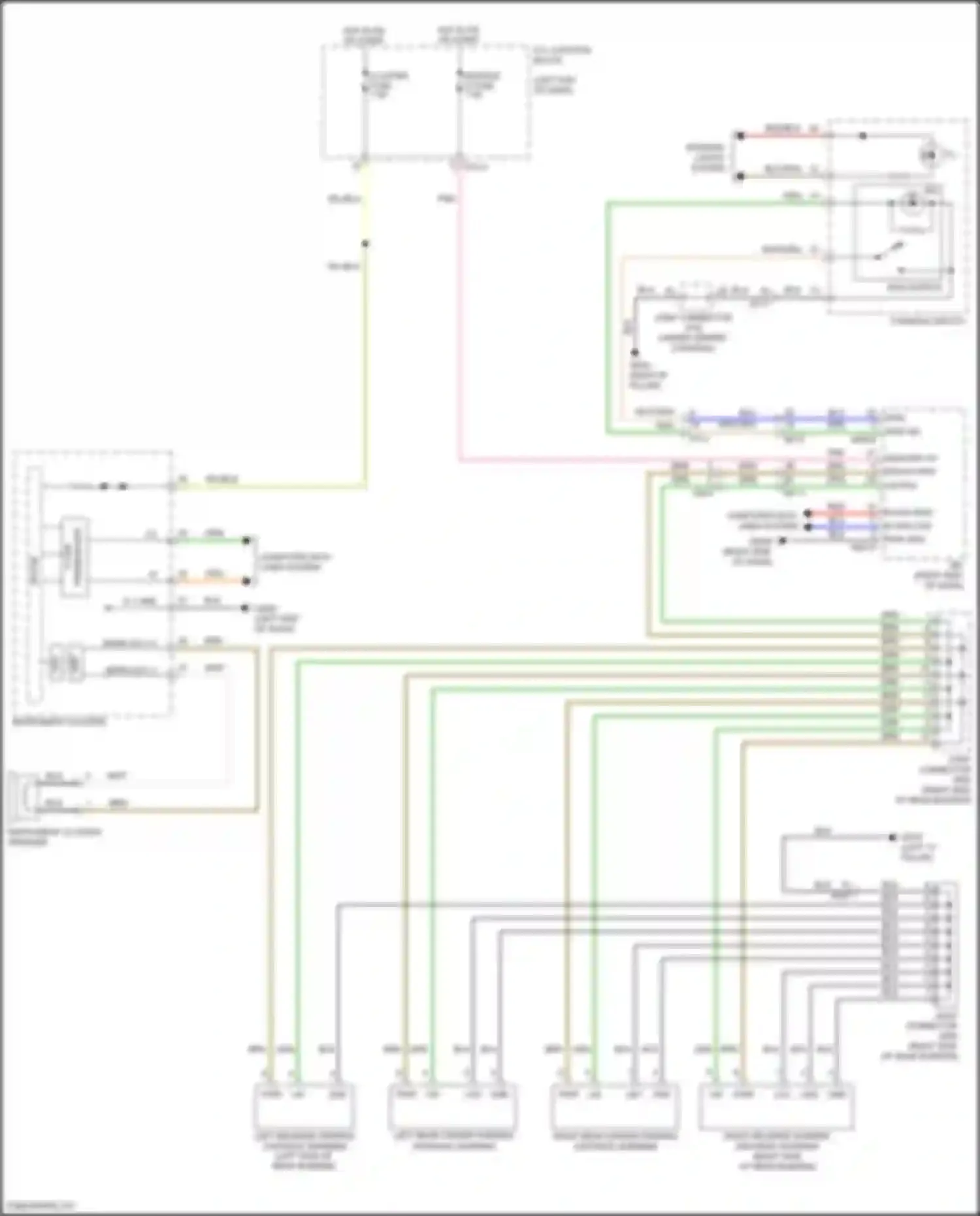 Santa Fe Hyundai IV (2018-2021): Parking assistant circuit
