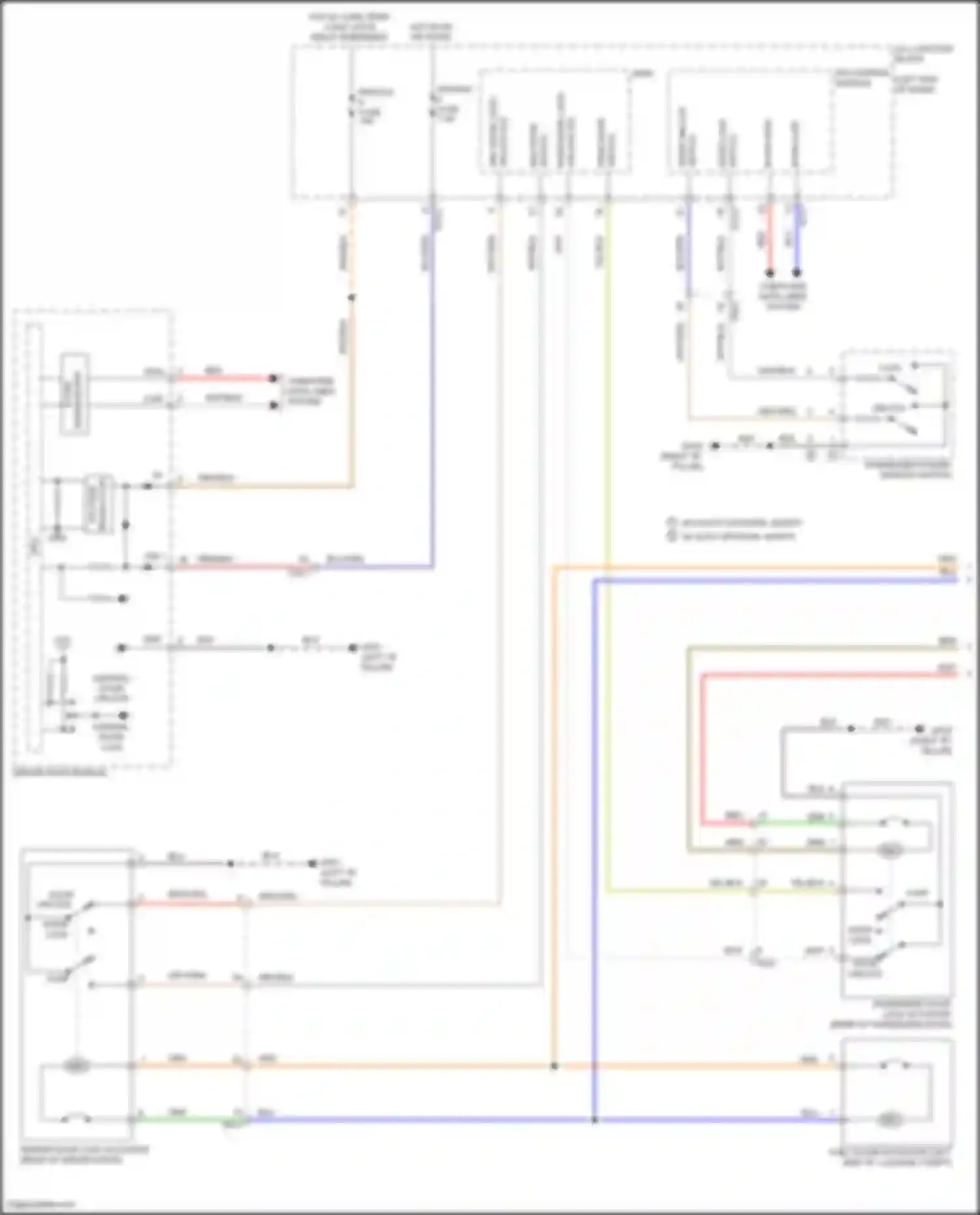 Santa Fe Hyundai IV (2018-2021): Power door locks circuit (1 of 3)