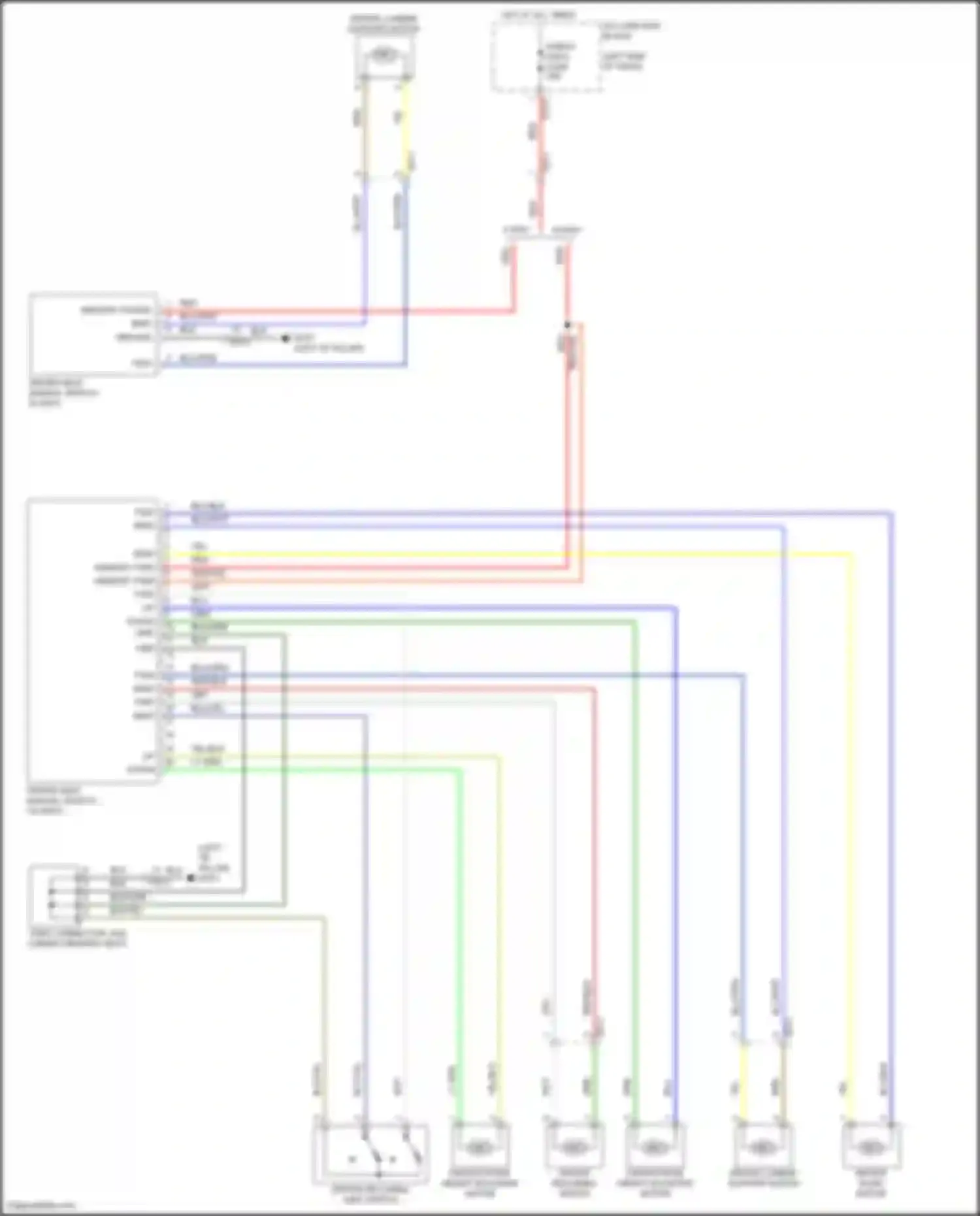 Santa Fe Hyundai IV (2018-2021): Driver power seat circuit