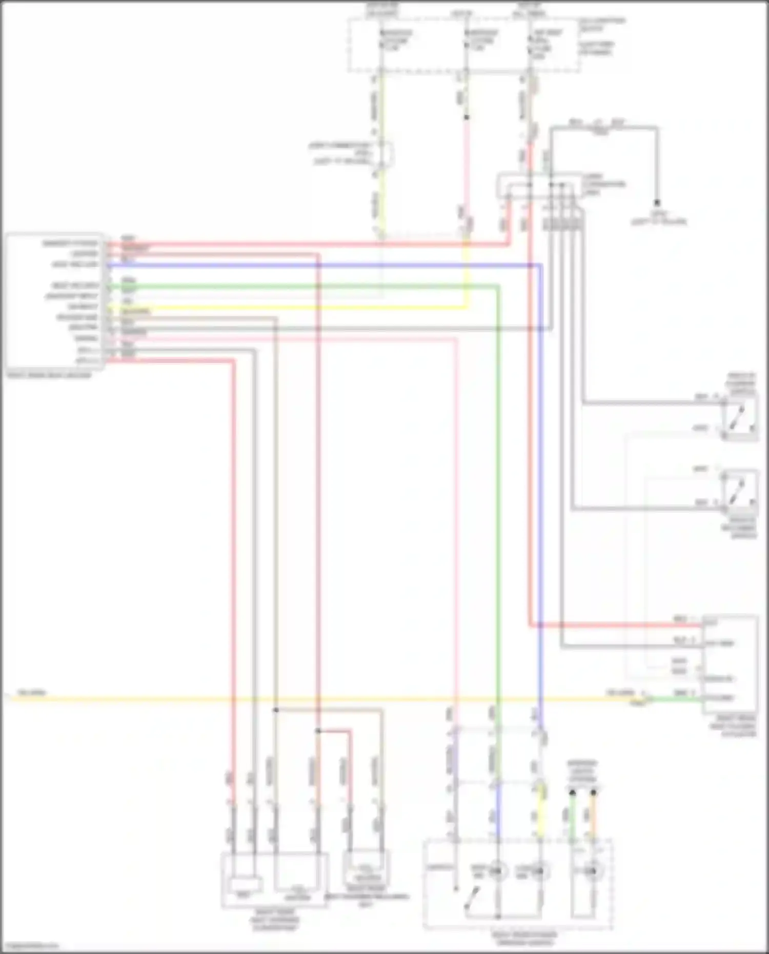Santa Fe Hyundai IV (2018-2021): Rear heated seats circuit (2 of 2)