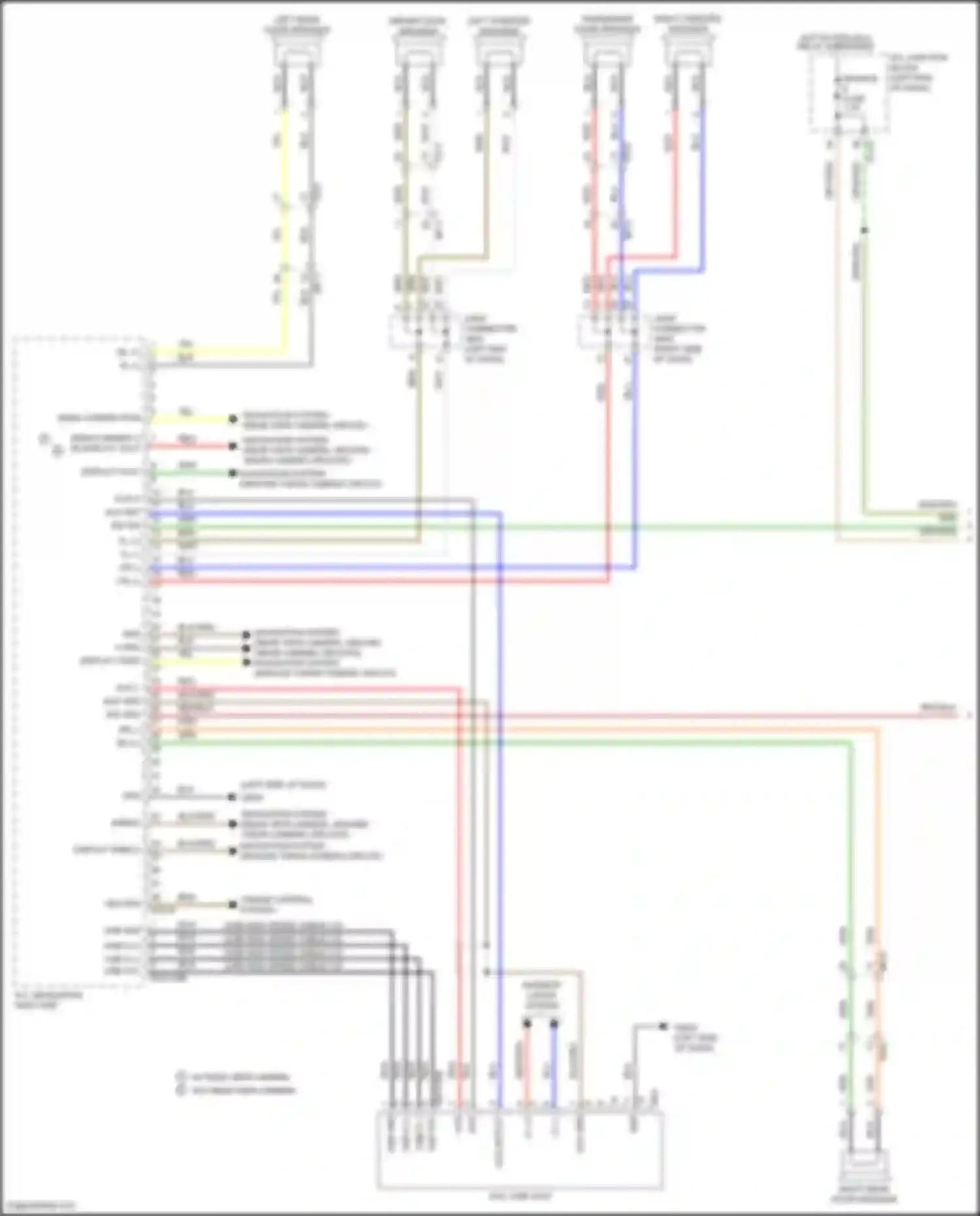 Santa Fe Hyundai IV (2018-2021): Radio circuit, w/ navigation & diaplay w/o amplifier (1 of 3)