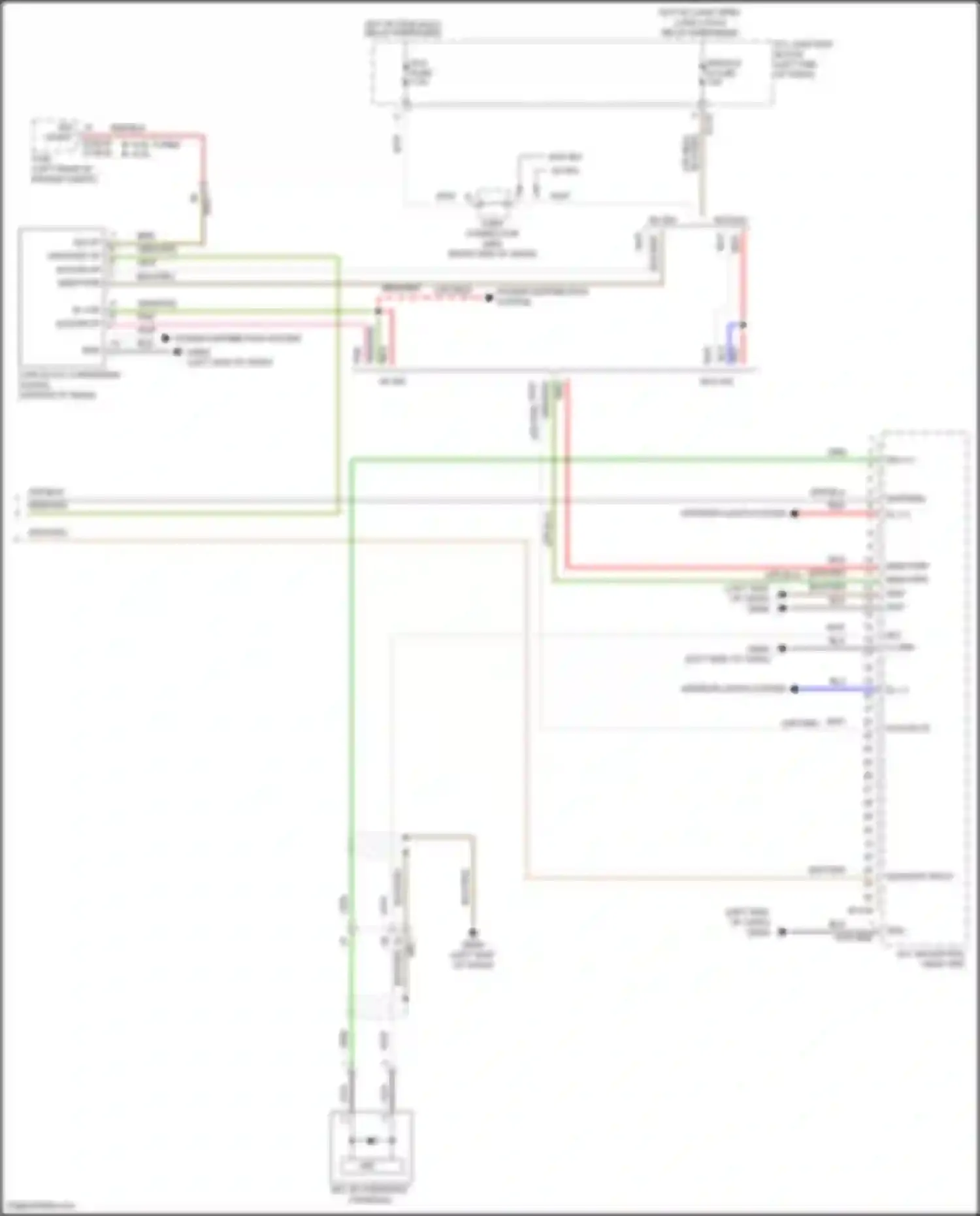 Santa Fe Hyundai IV (2018-2021): Radio circuit, w/ navigation & diaplay w/o amplifier (3 of 3)