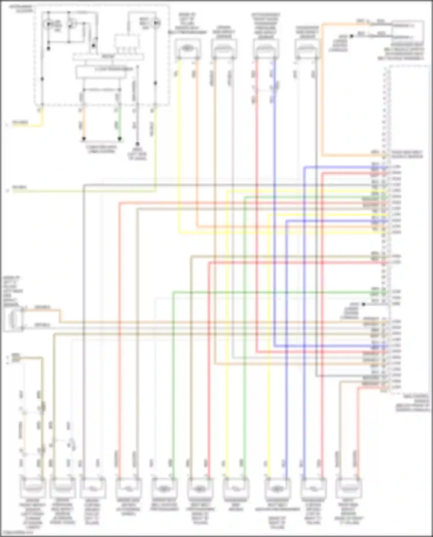 Santa Fe Hyundai IV (2018-2021): Supplemental restraints circuit (2 of 2)
