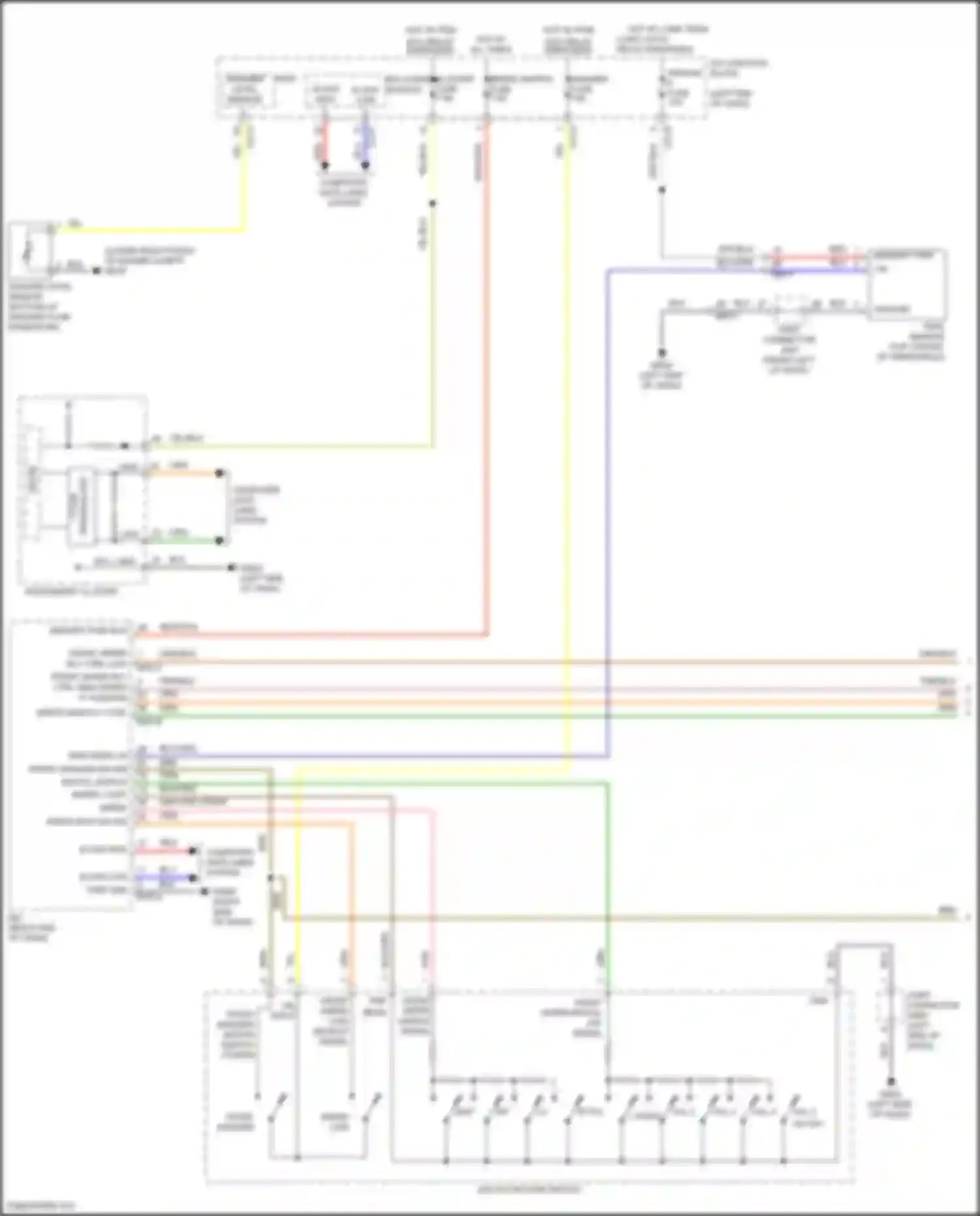Santa Fe Hyundai IV (2018-2021): Front wiper/washer circuit (1 of 2)