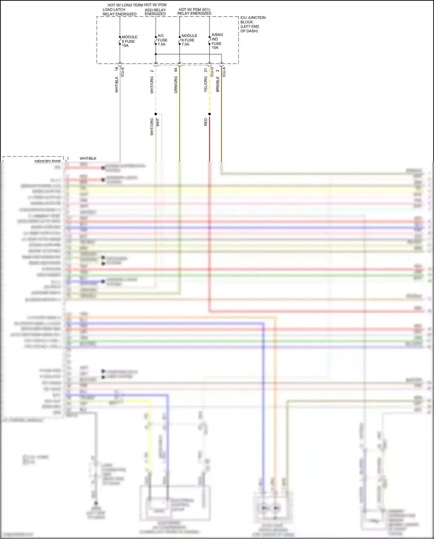 Wiring diagram a/c control module for Hyundai Santa Fe IV (2018-2021) (11 of 17)