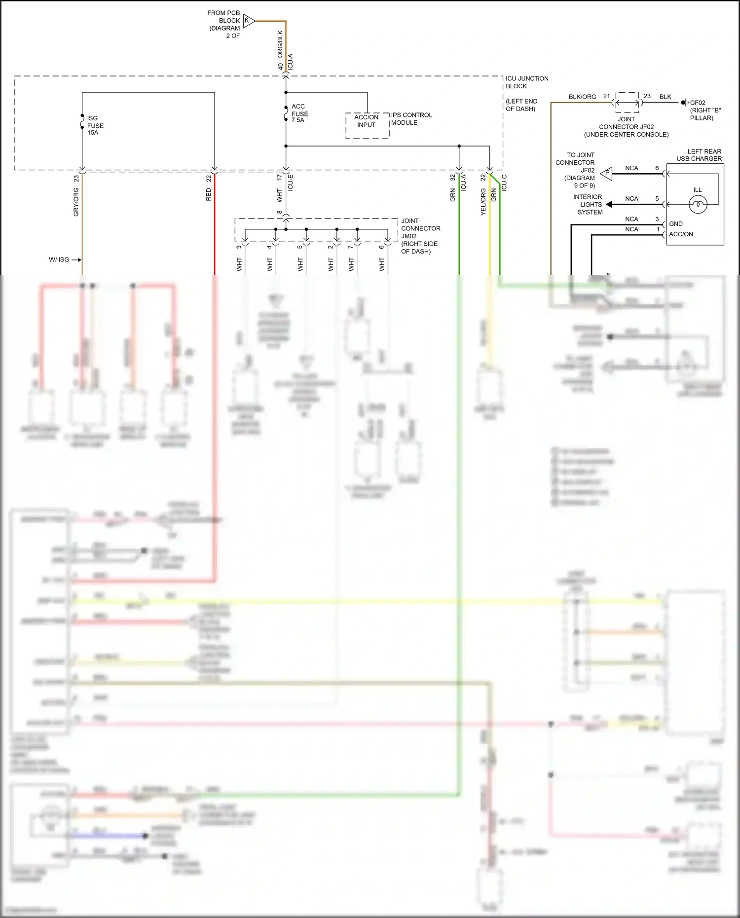 Wiring diagram a/c control module for Hyundai Santa Fe IV (2018-2021) (5 of 17)