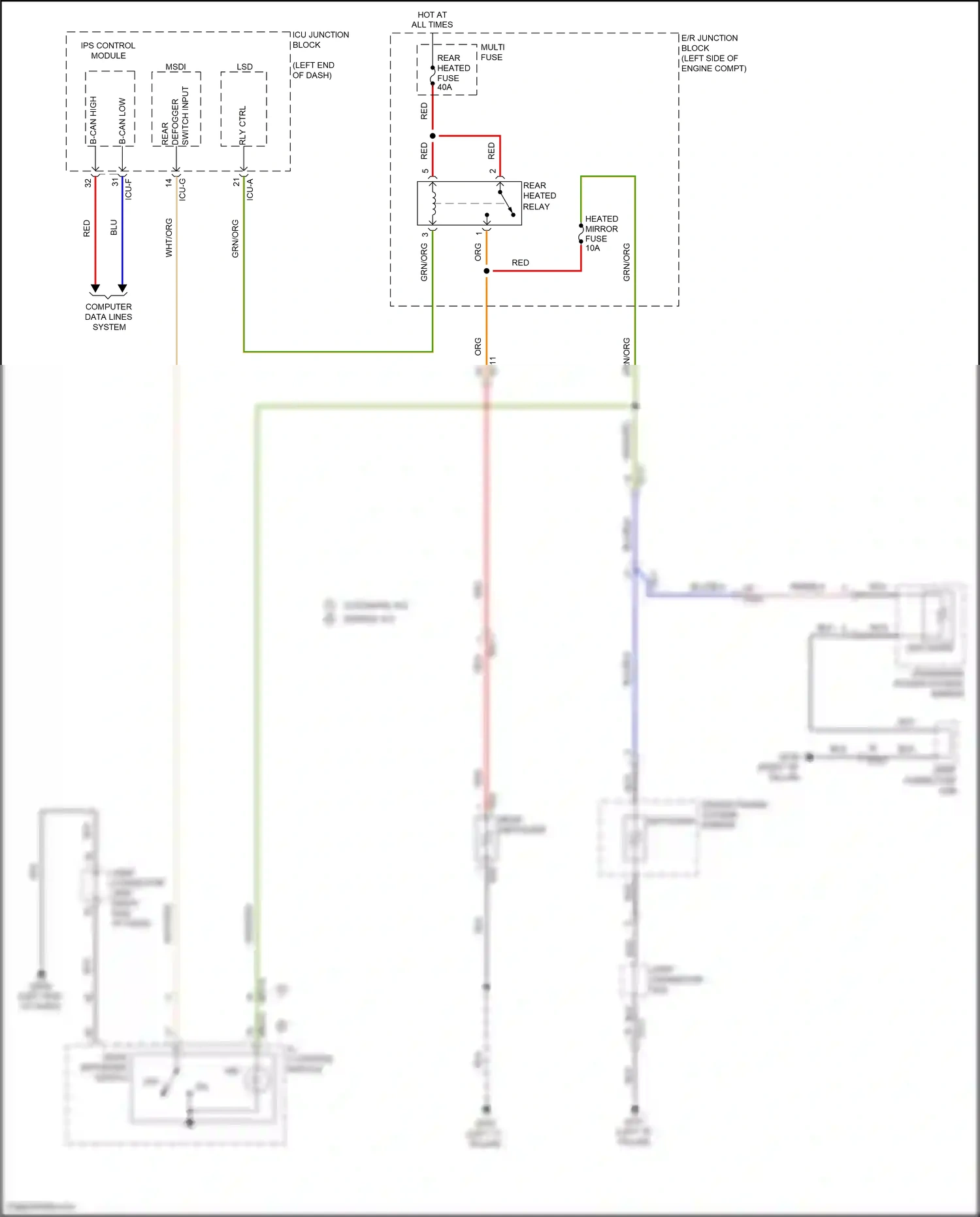 Wiring diagram a/c control module for Hyundai Santa Fe IV (2018-2021) (3 of 17)