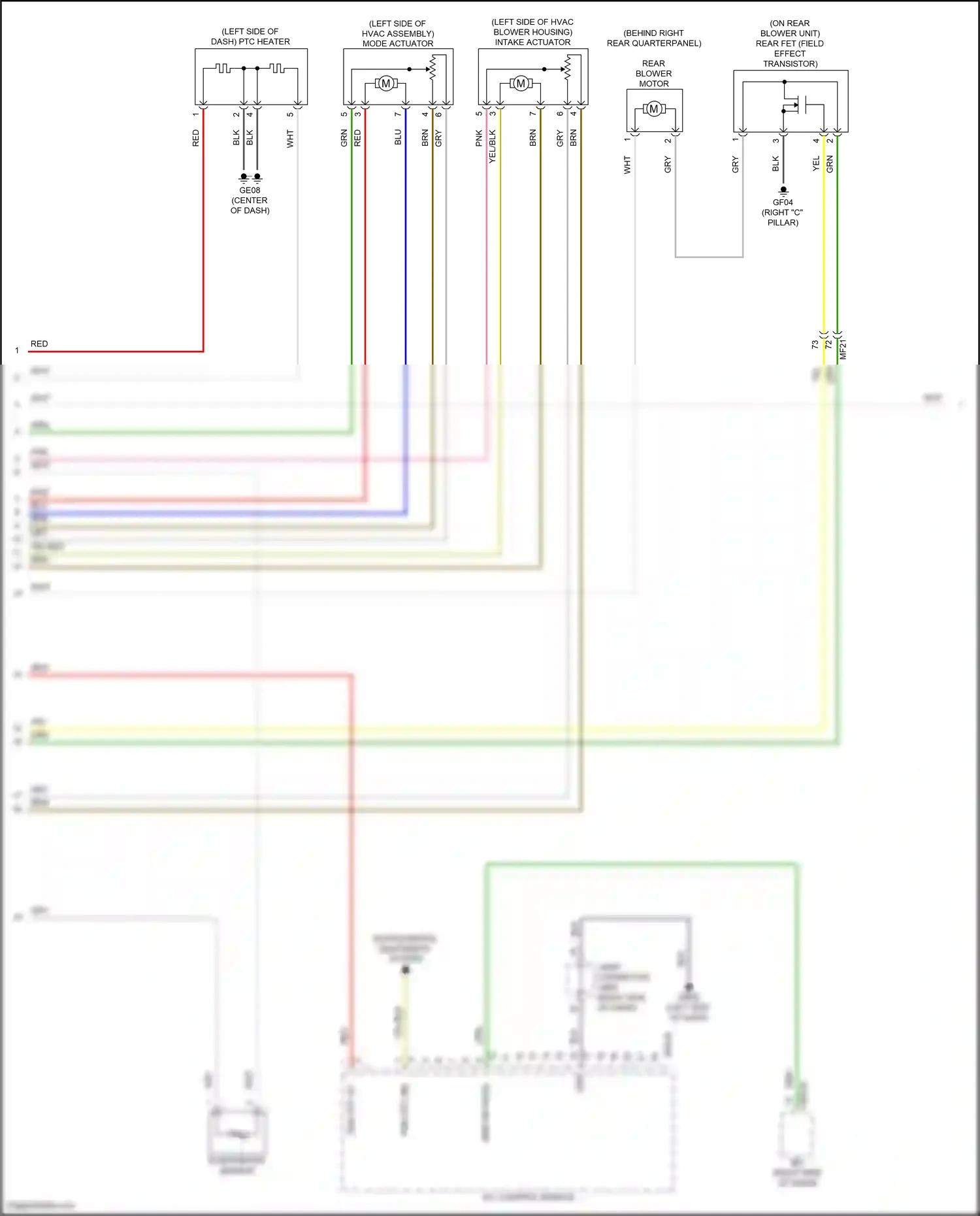 Wiring diagram a/c control module for Hyundai Santa Fe IV (2018-2021) (4 of 17)