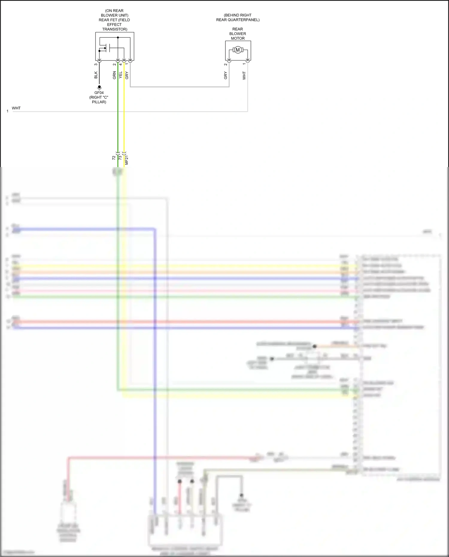 Wiring diagram a/c control module for Hyundai Santa Fe IV (2018-2021) (12 of 17)