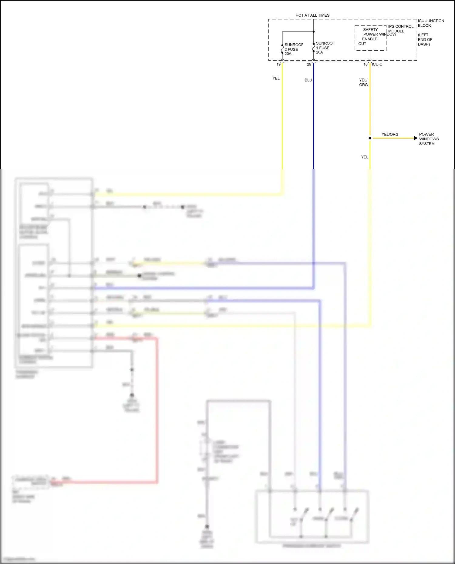 Wiring diagram bcm enable for Hyundai Santa Fe IV (2018-2021) (1 of 1)