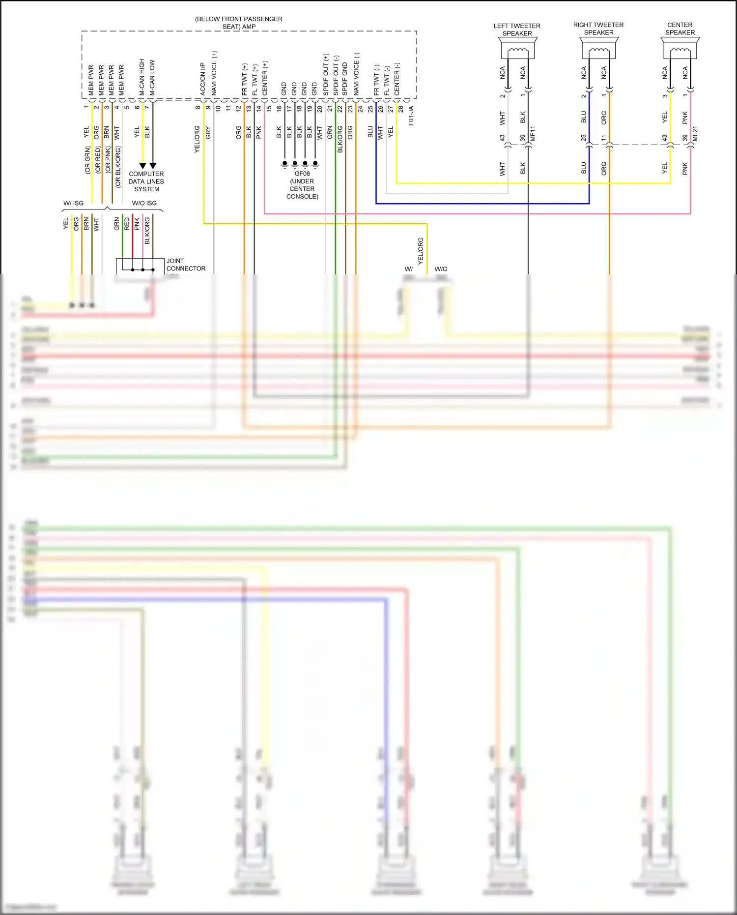 Wiring diagram computer data lines system for Hyundai Santa Fe IV (2018-2021) (17 of 74)