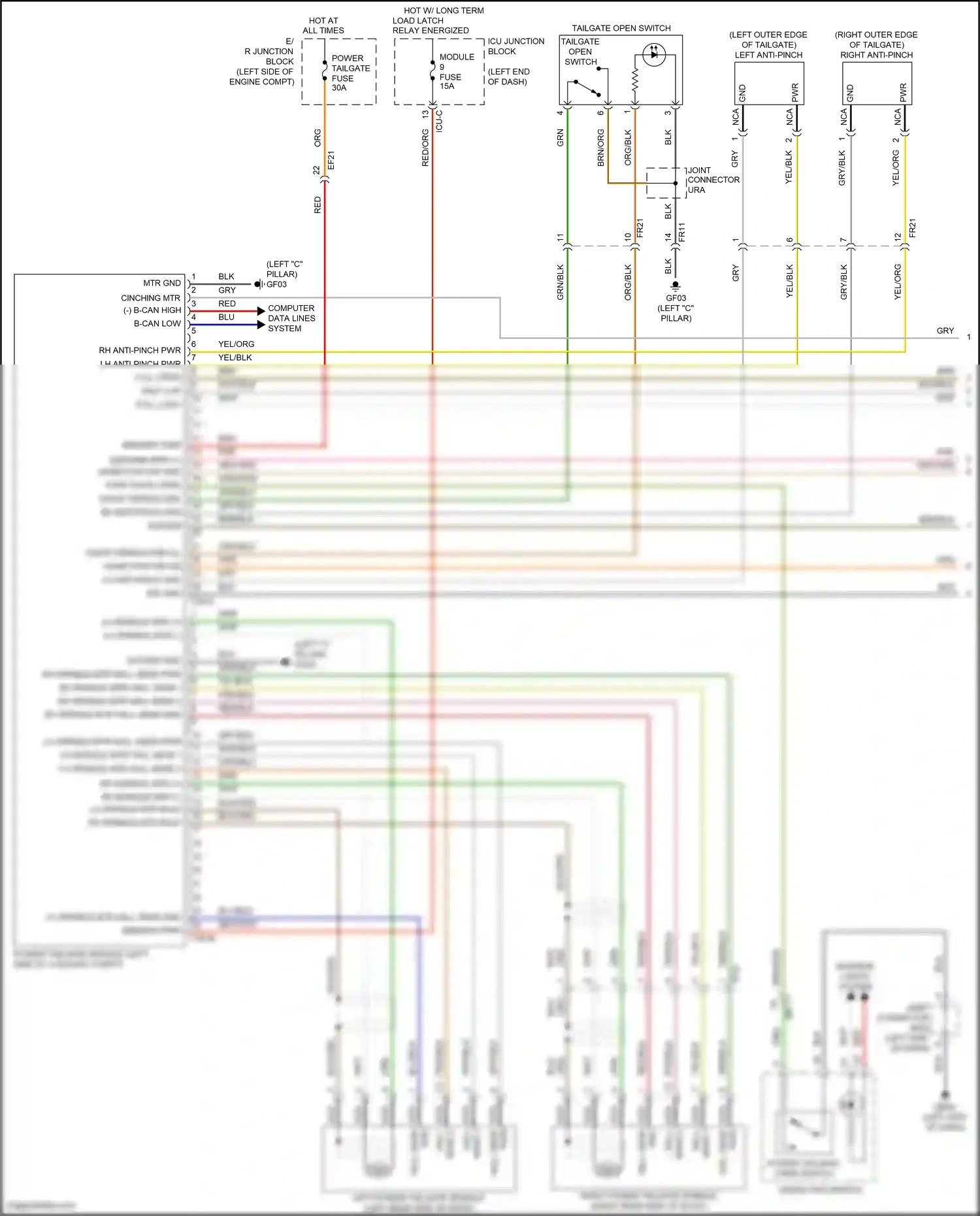 Wiring diagram computer data lines system for Hyundai Santa Fe IV (2018-2021) (28 of 74)