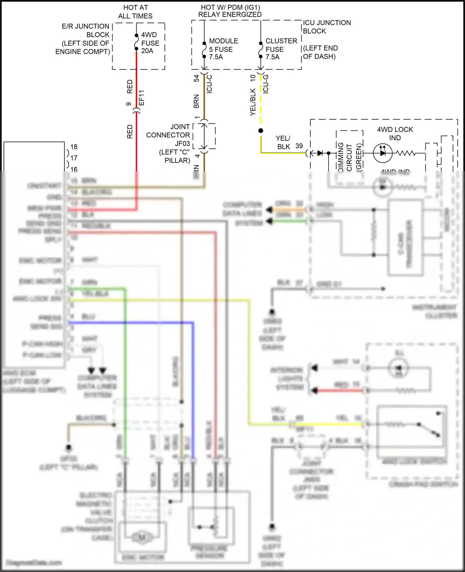 Wiring diagram computer data lines system for Hyundai Santa Fe IV (2018-2021) (31 of 74)