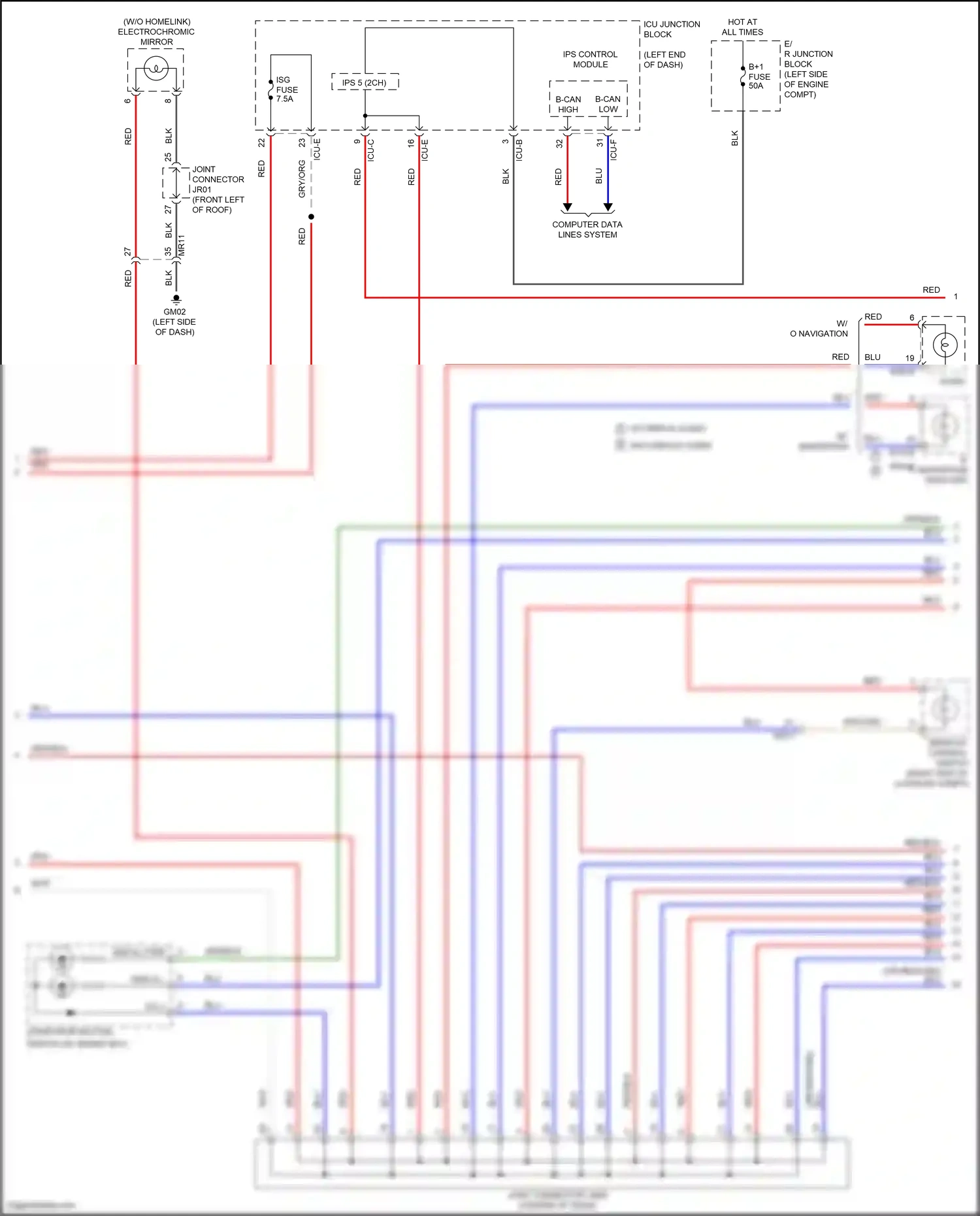 Wiring diagram computer data lines system for Hyundai Santa Fe IV (2018-2021) (67 of 74)